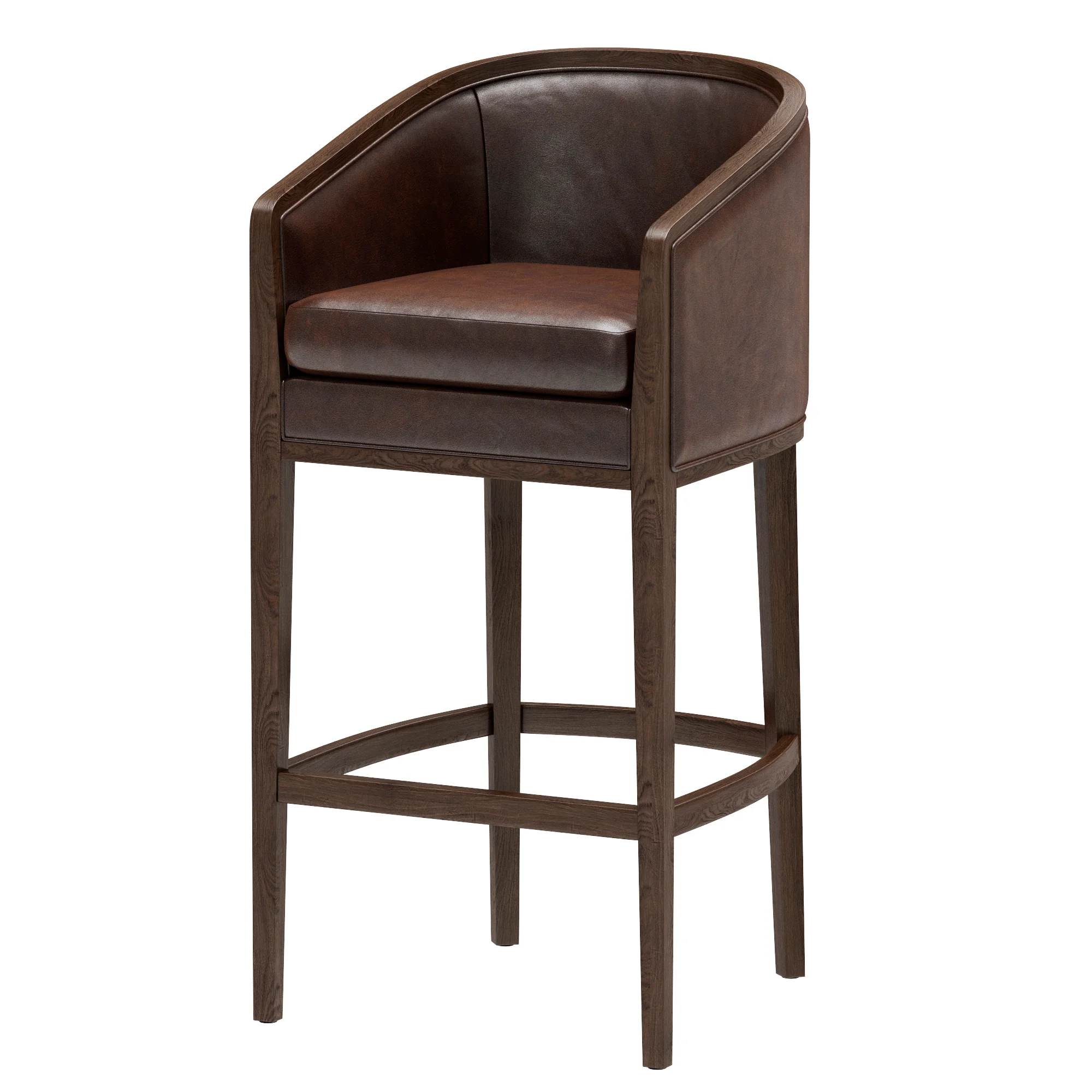 Restoration Hardware Dixon Leather Stool