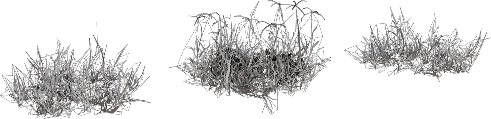 Bermuda Grass Patch 4K, 3D model preview 1