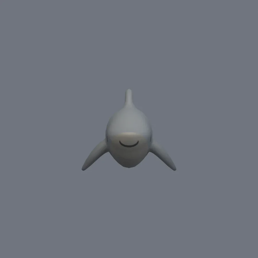Stylized Animal Shark, 3D model preview 1