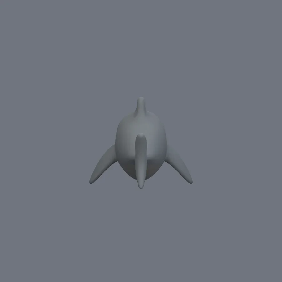 Stylized Animal Shark, 3D model preview 4