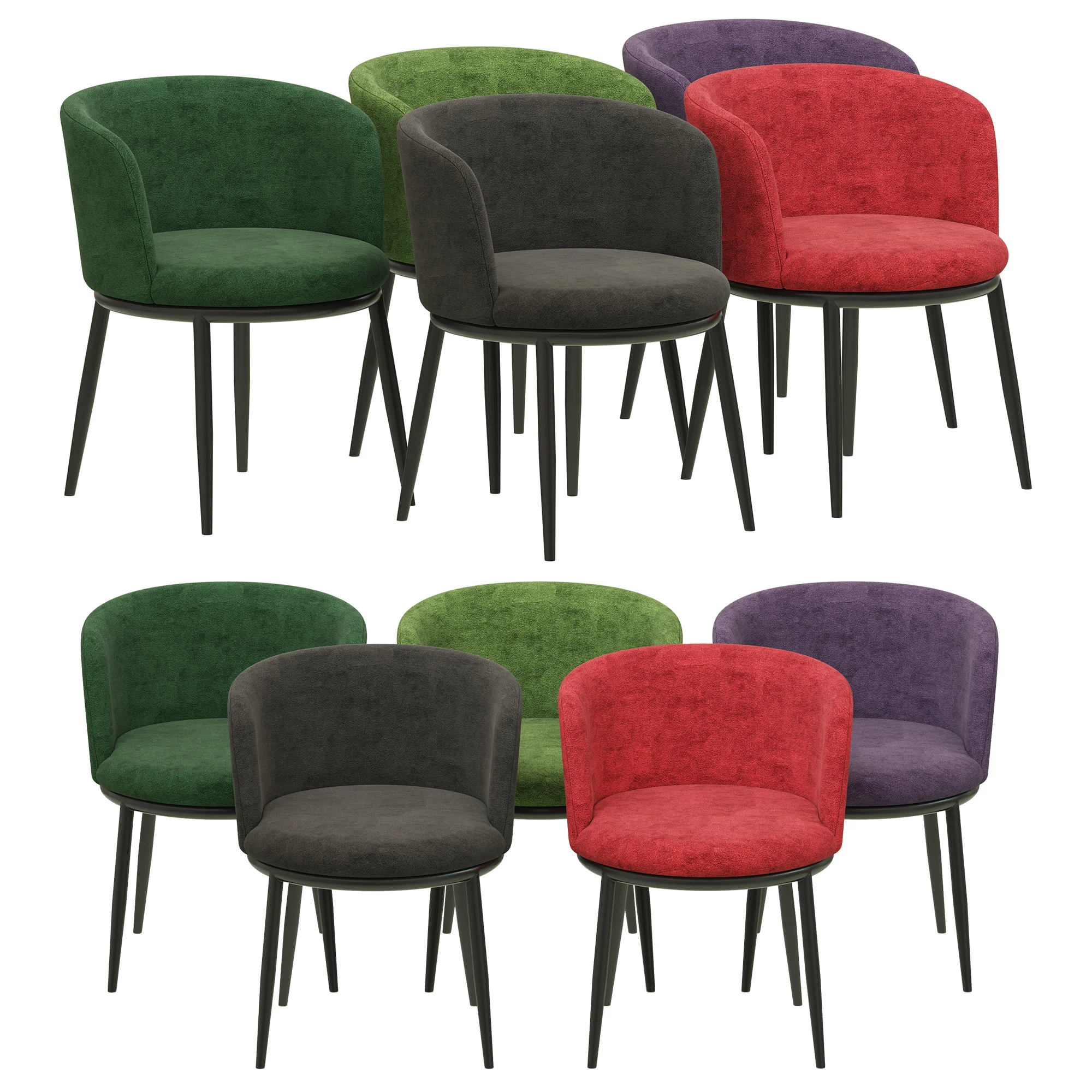Eichholtz Dining Chair Filmore — 3D model preview 3