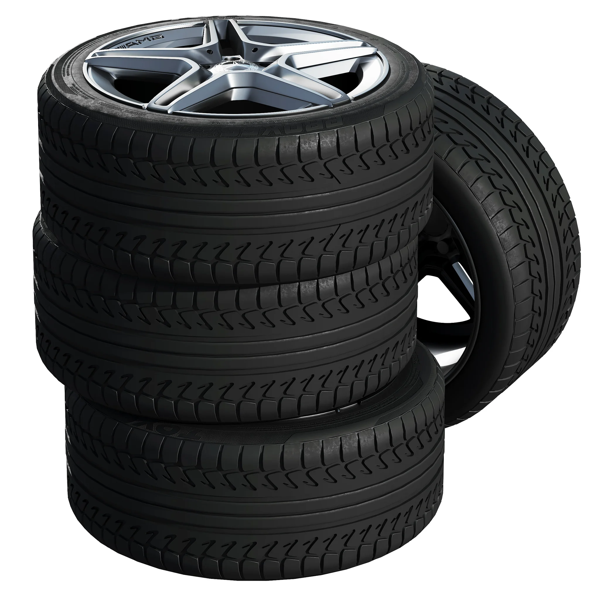 Mercedes Tires 3 — 3D model preview 3