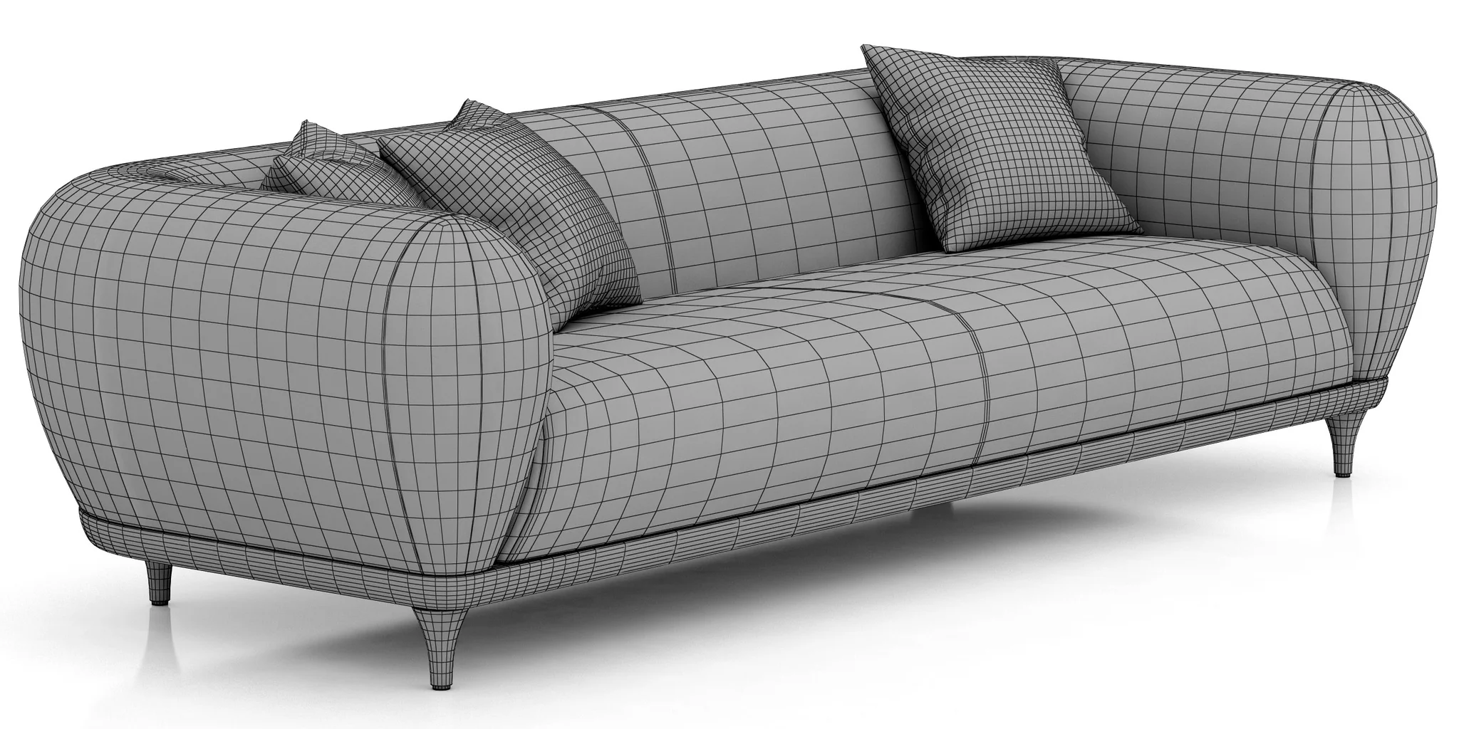 Roche Bobois MONTGOLFIERE Large 4 Seat Sofa — 3D model preview 9