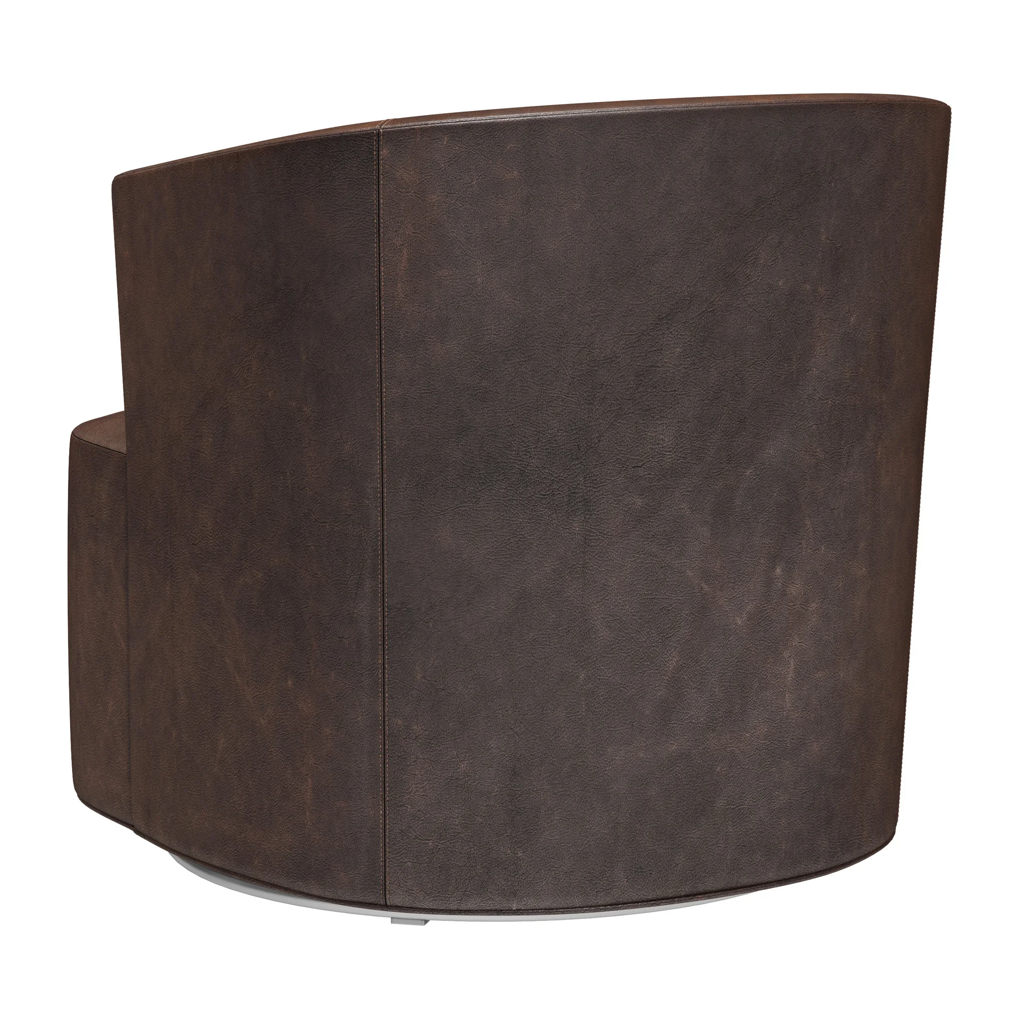 Restoration Hardware Arden Leather Swivel Chair — 3D model preview 4