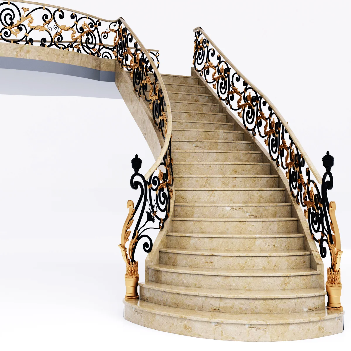 Stairs7 — 3D model preview 2