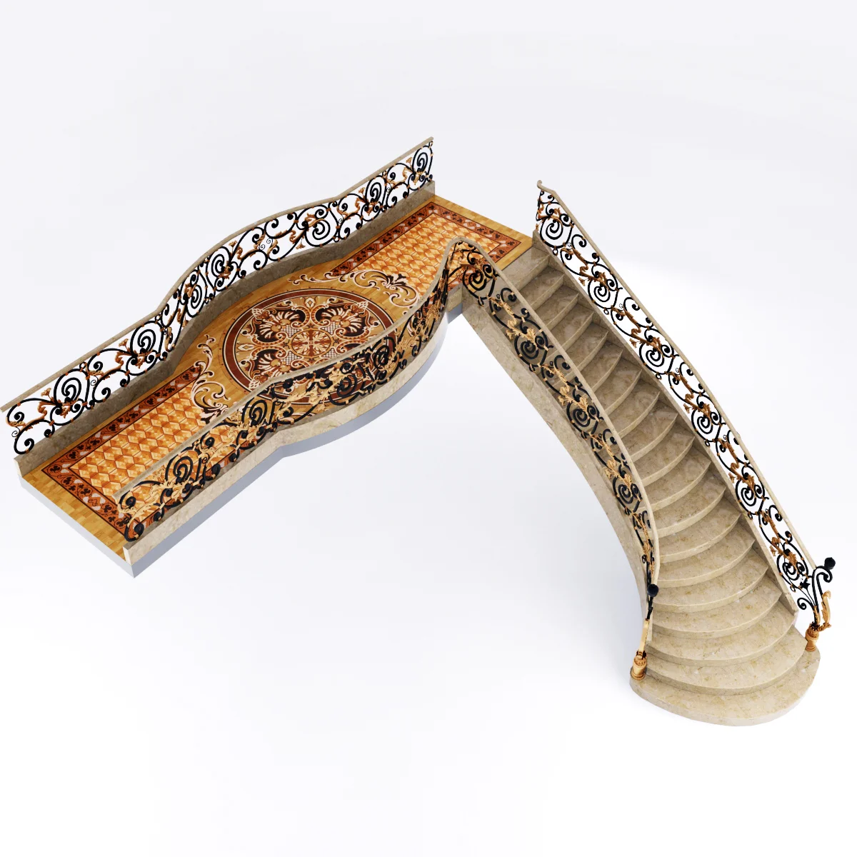 Stairs7 — 3D model preview 4