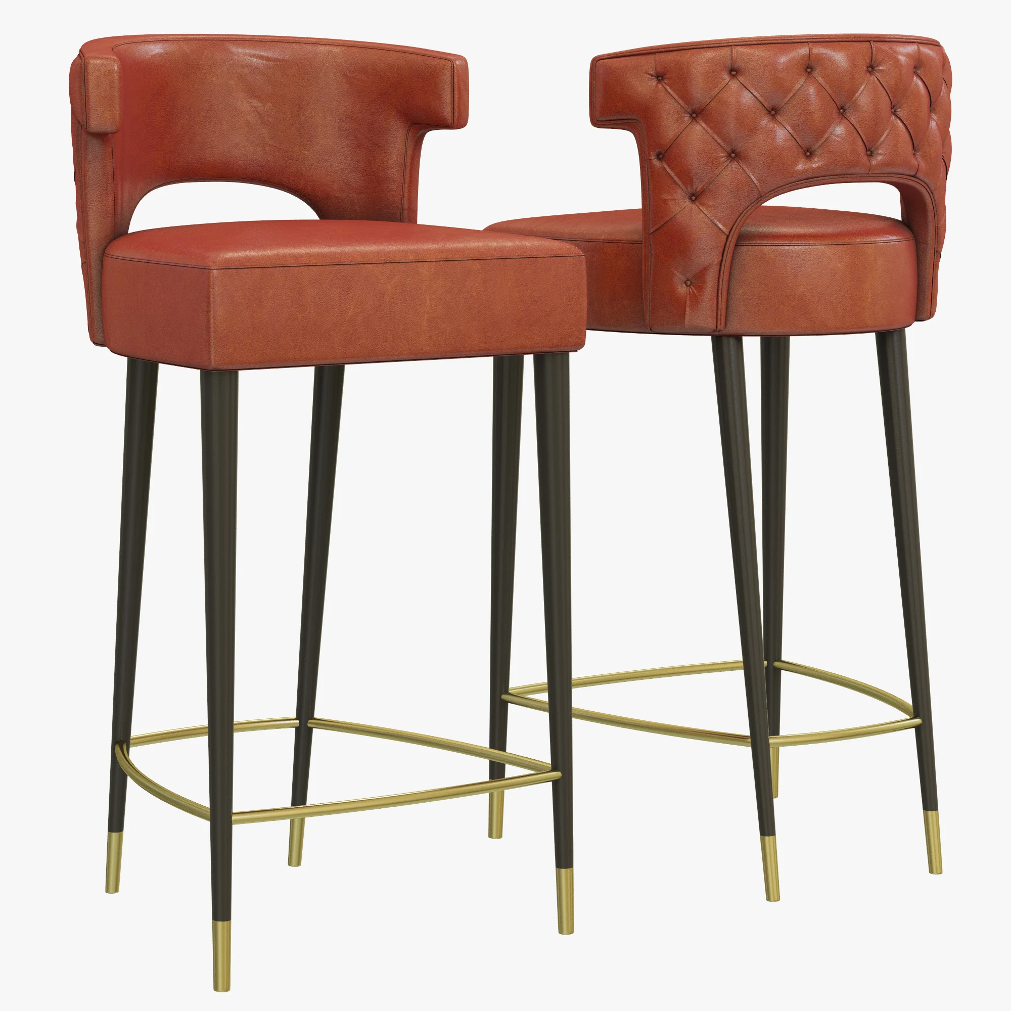 Brabbu Kansas Counter Stool — 3D model preview 1