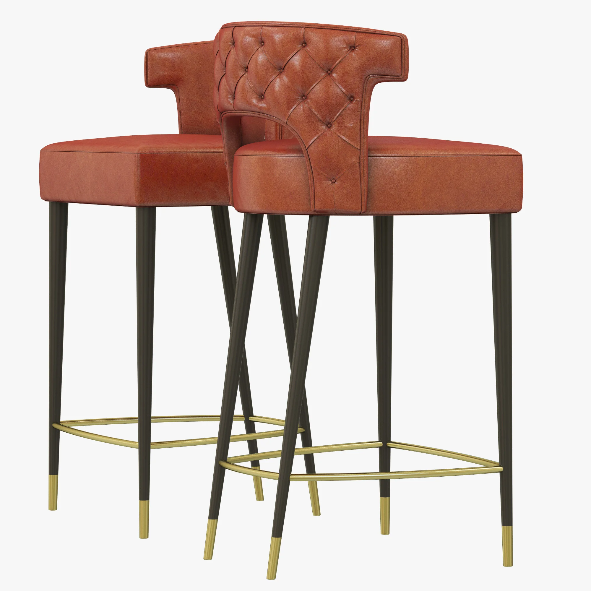 Brabbu Kansas Counter Stool — 3D model preview 2