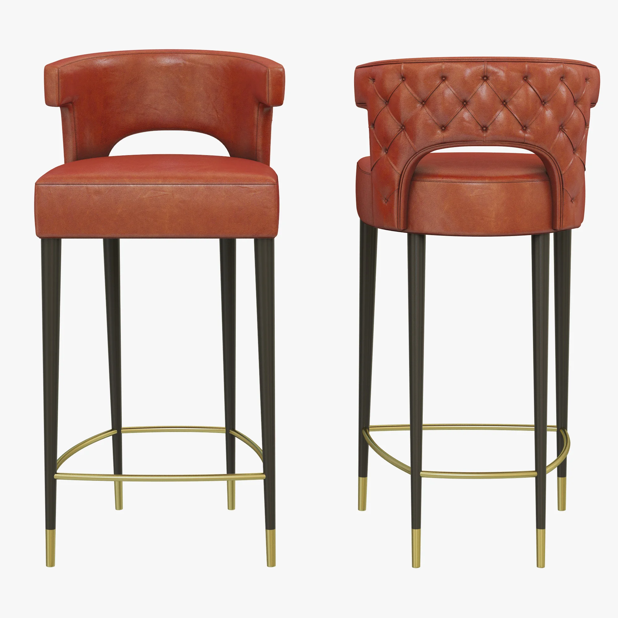Brabbu Kansas Counter Stool — 3D model preview 6