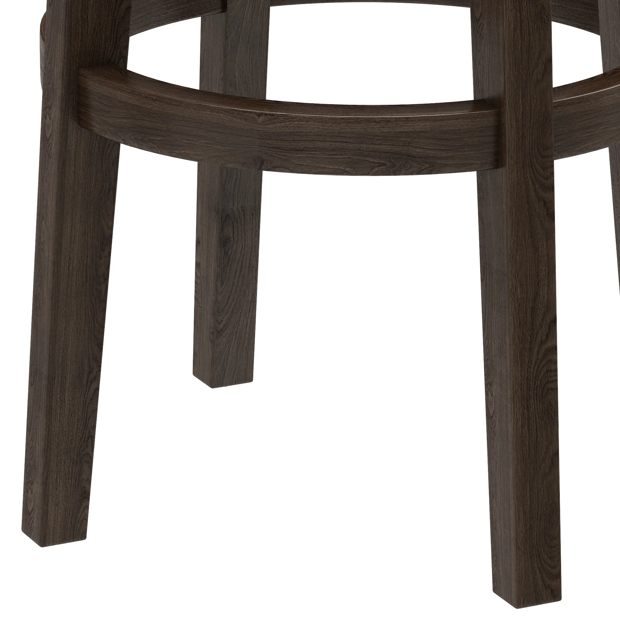 Restoration Hardware Bennett Backless Leather Stool — 3D model preview 6