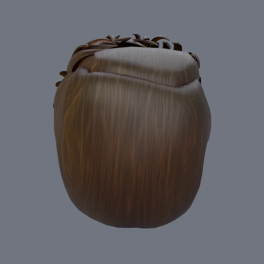 Male Hairstyle 05, 3D model preview 4