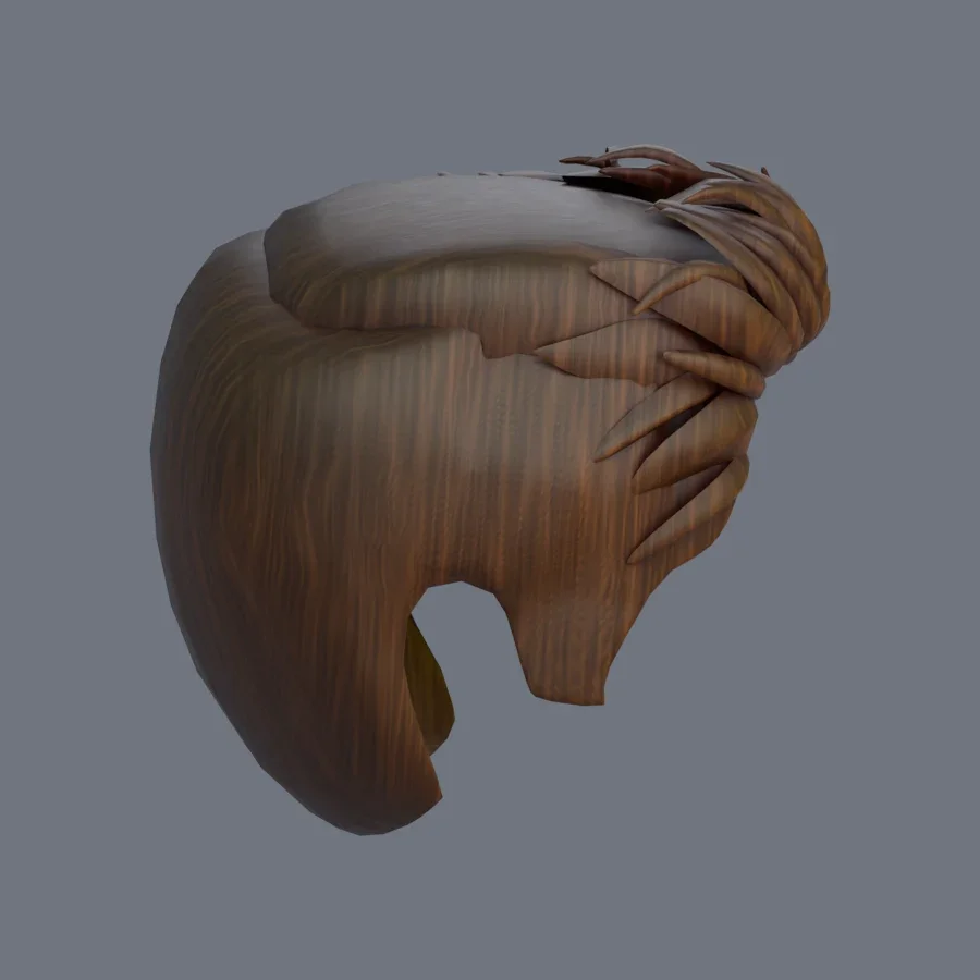 Male Hairstyle 05, 3D model preview 5