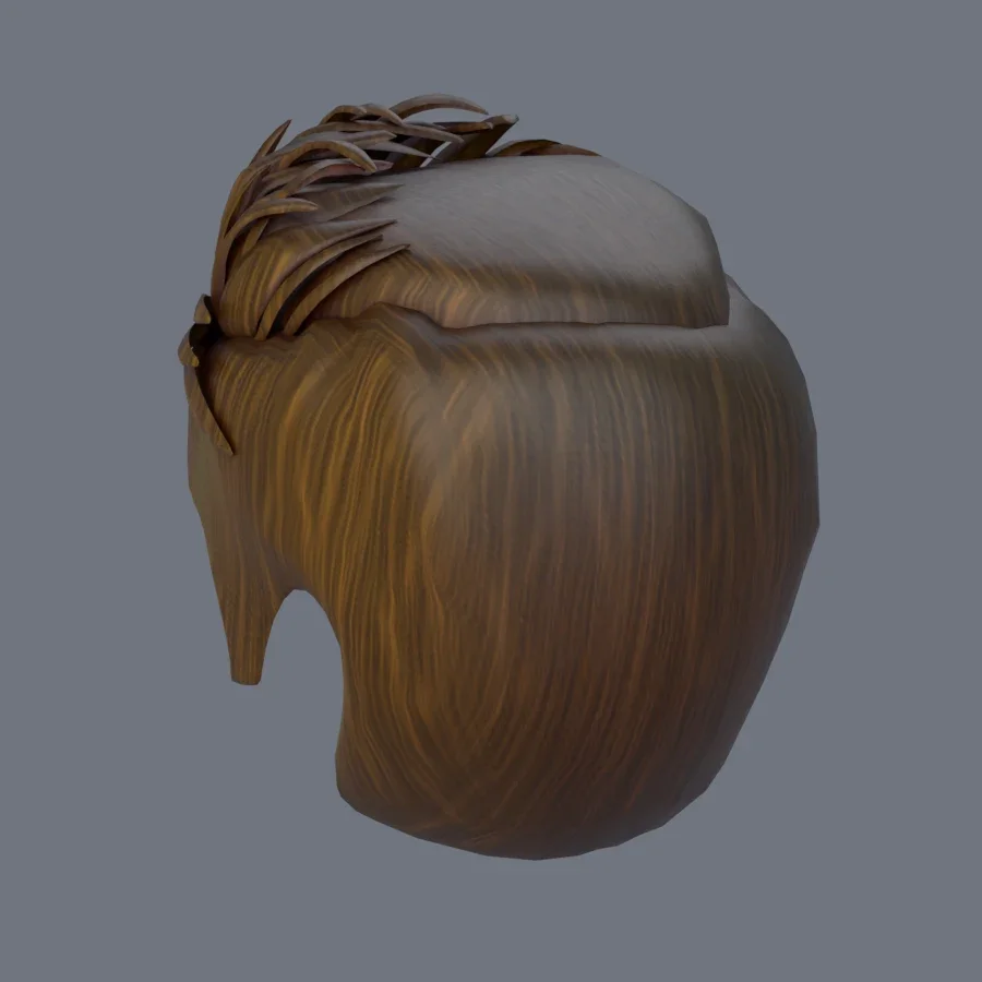 Male Hairstyle 05, 3D model preview 6