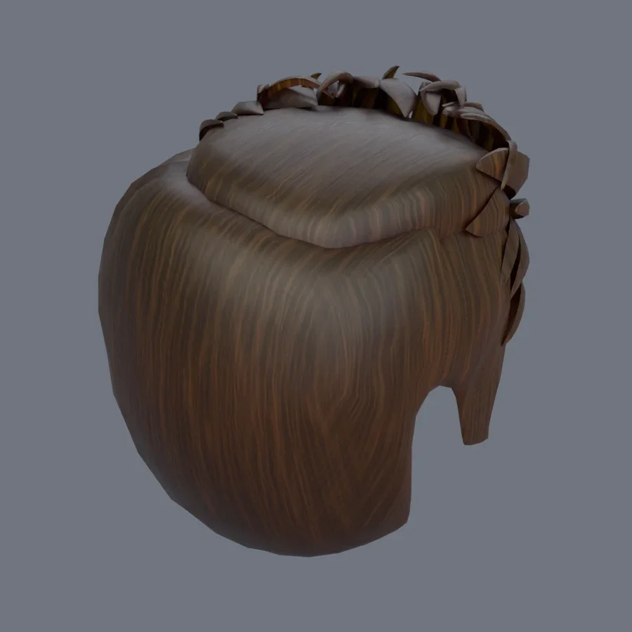 Male Hairstyle 05, 3D model preview 7