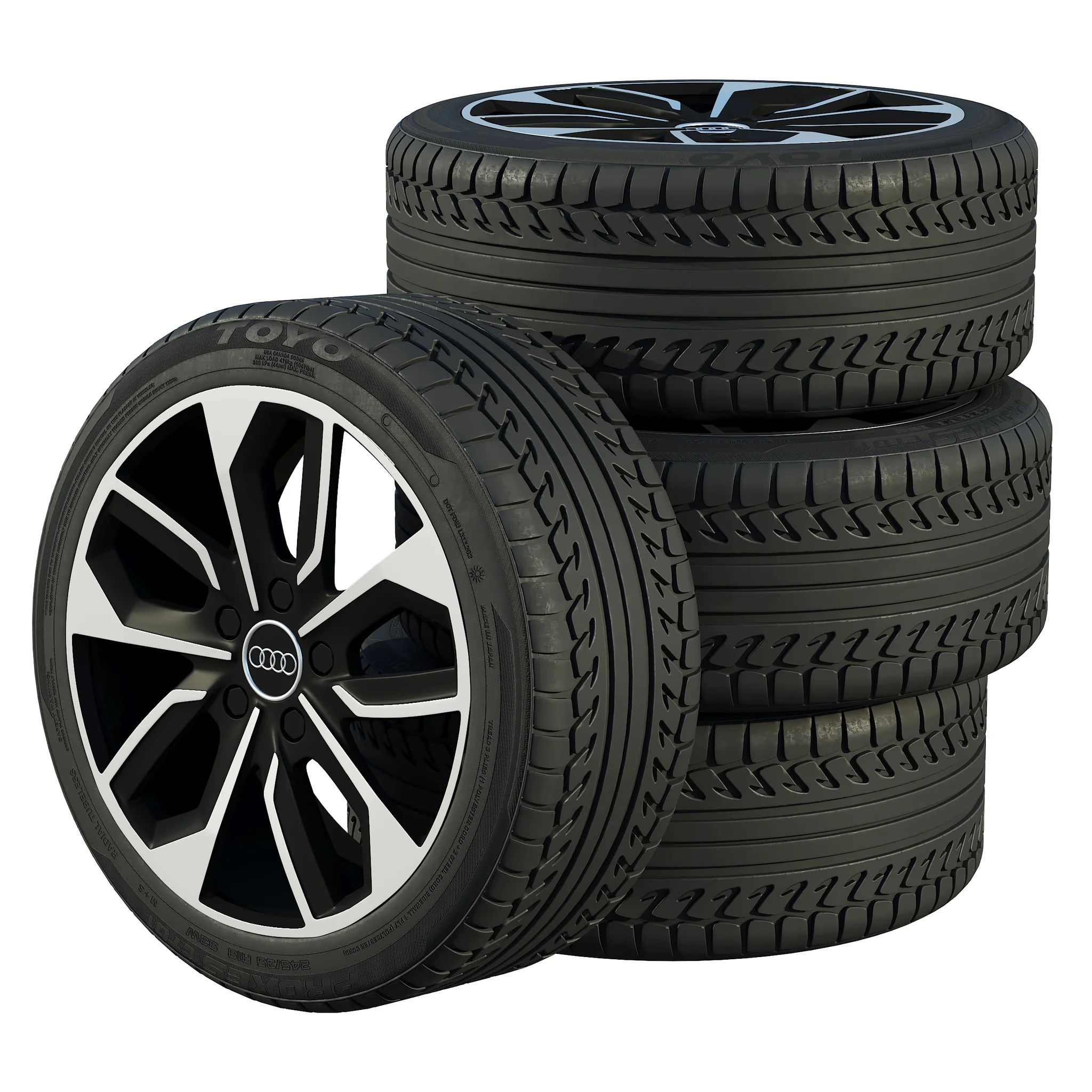 Audi Tires 4 — 3D model preview 1