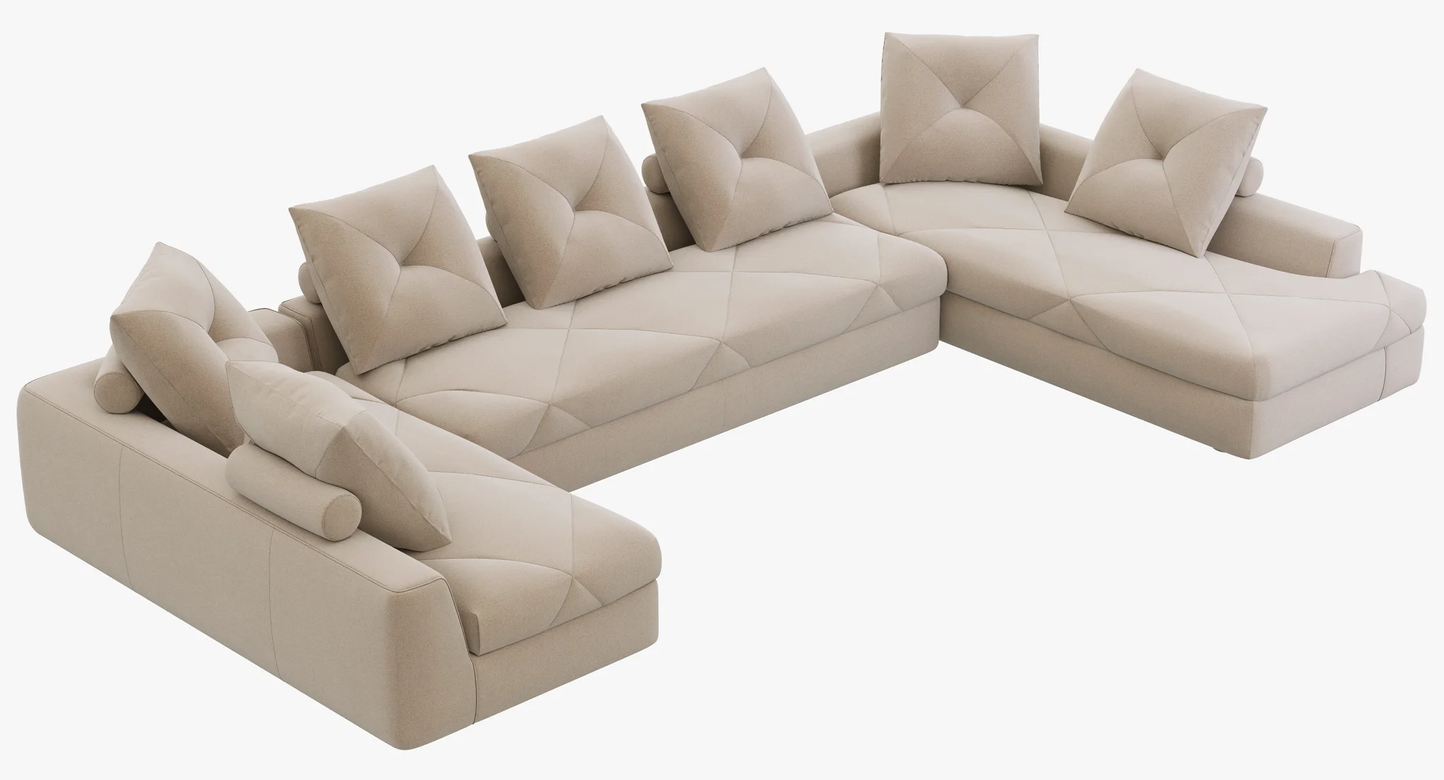 Roche Bobois PREFACE Modular Sofa — 3D model preview 1