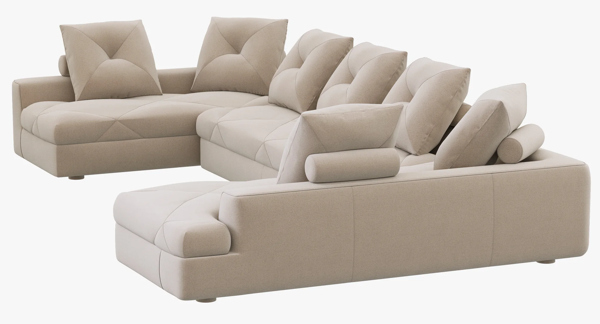 Roche Bobois PREFACE Modular Sofa — 3D model preview 3