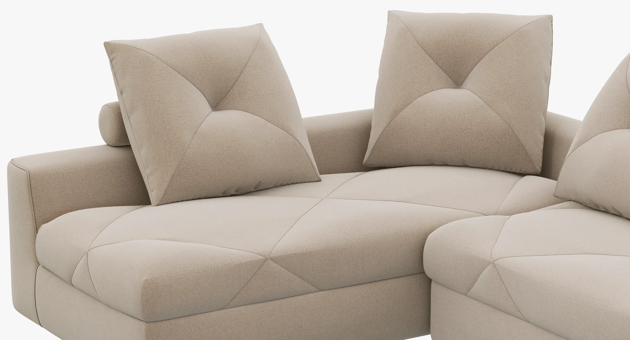 Roche Bobois PREFACE Modular Sofa — 3D model preview 4