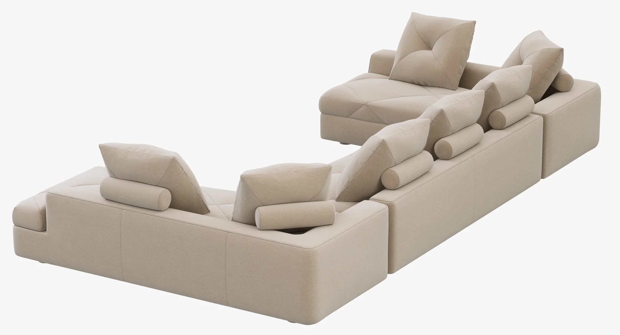 Roche Bobois PREFACE Modular Sofa — 3D model preview 5