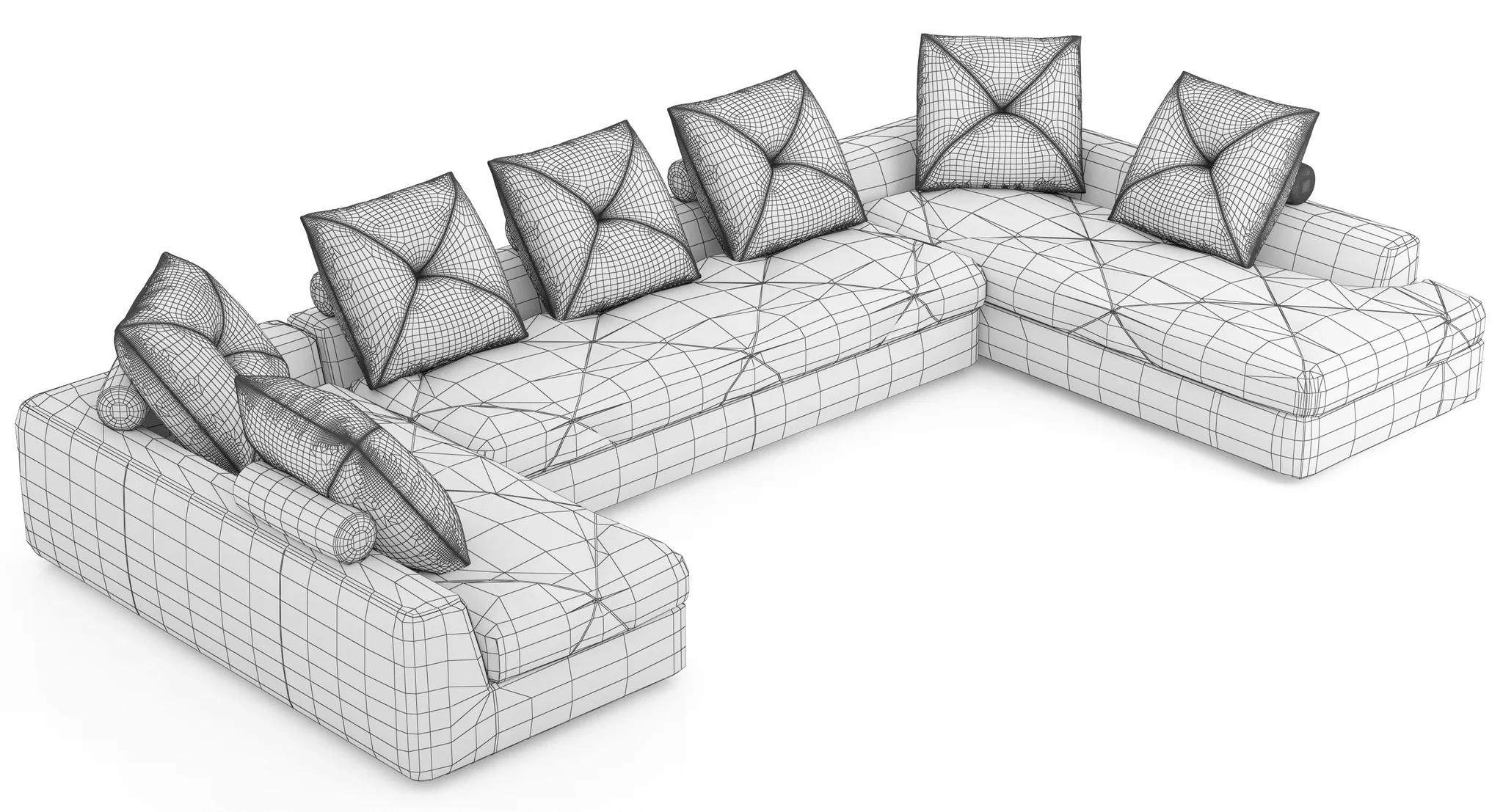 Roche Bobois PREFACE Modular Sofa — 3D model preview 9