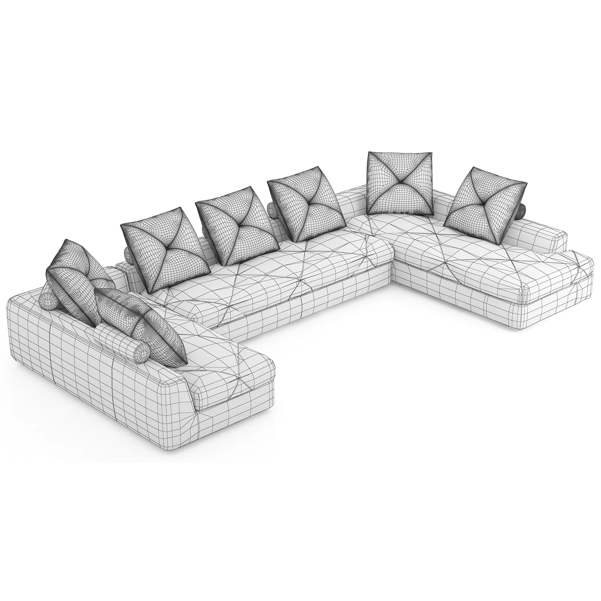 Roche Bobois PREFACE Modular Sofa — 3D model preview 10