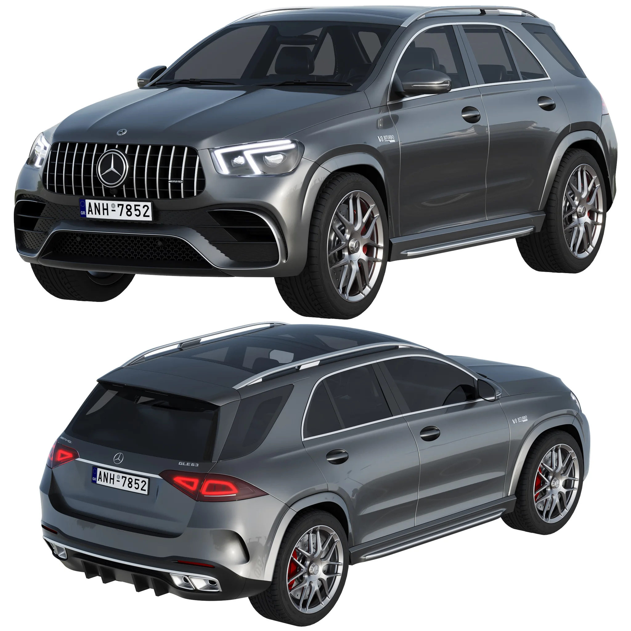 Mercedes Benz GLE 63, 3D model preview 7