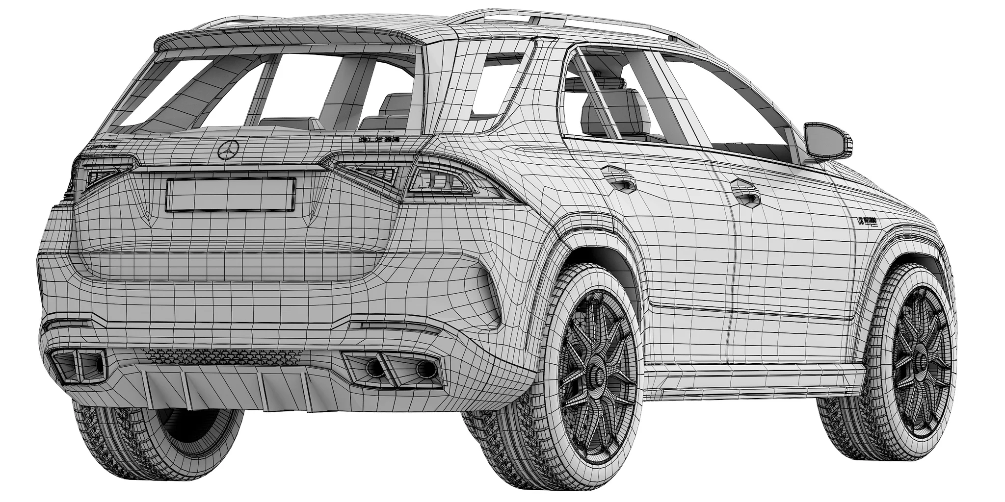 Mercedes Benz GLE 63, 3D model preview 8