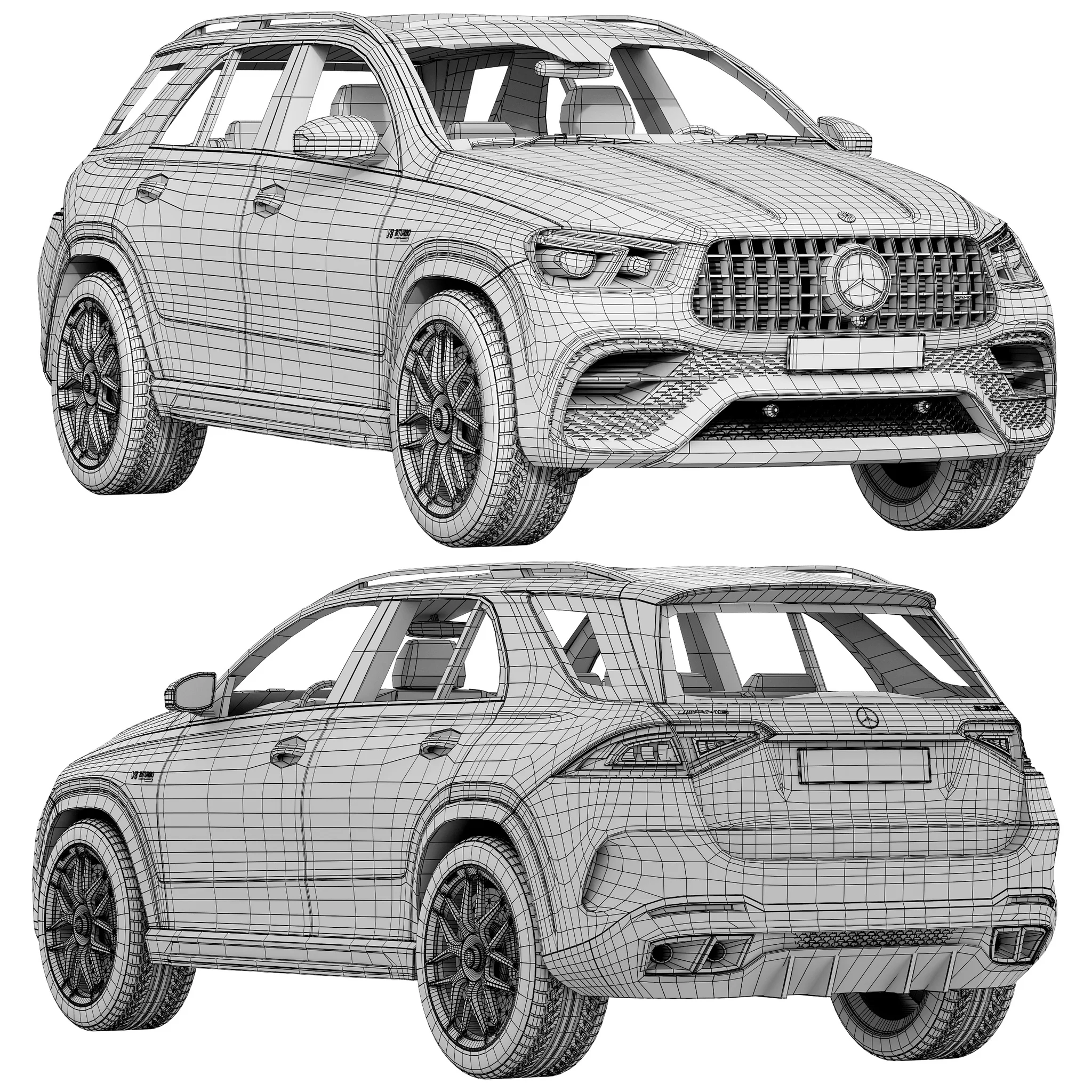 Mercedes Benz GLE 63, 3D model preview 18