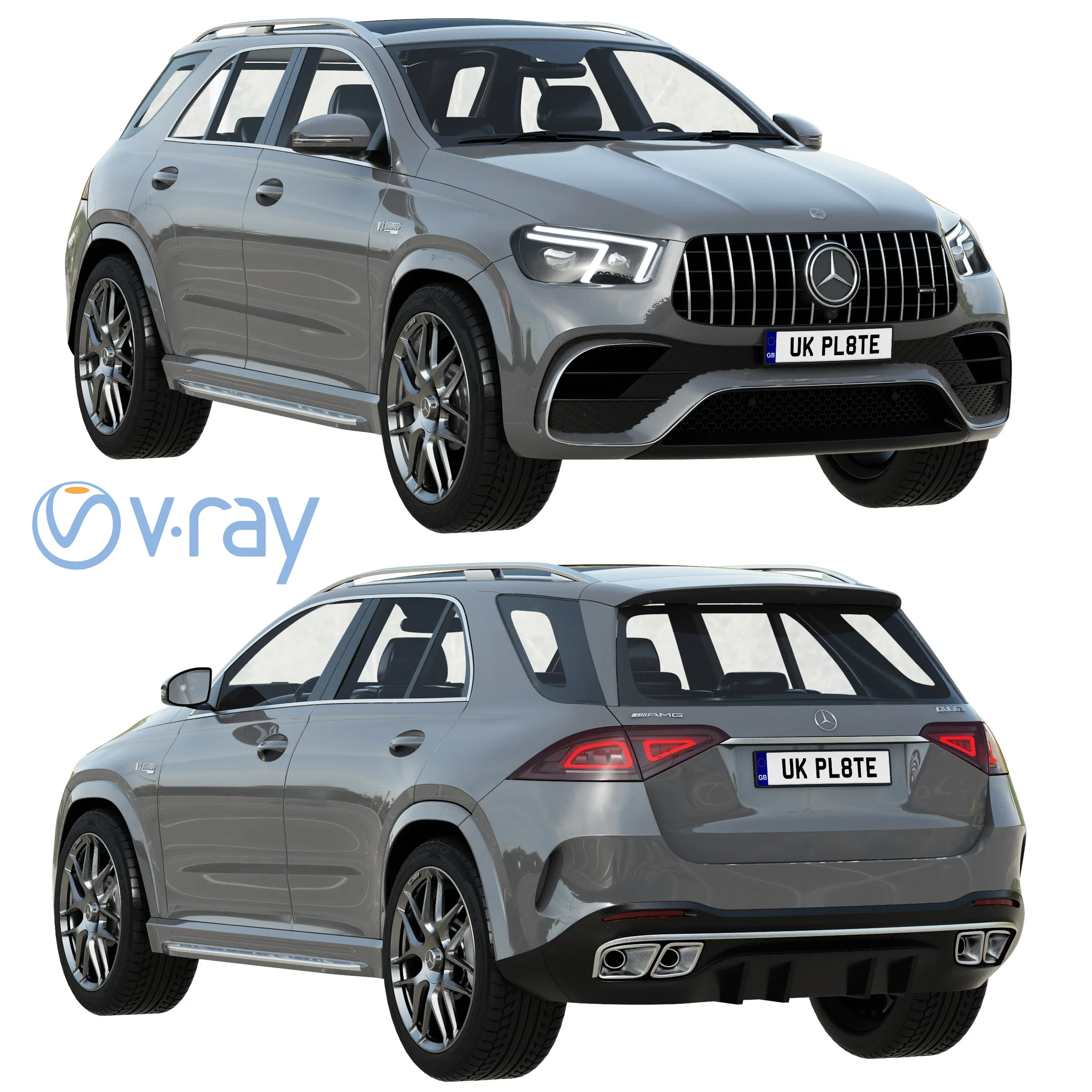 Mercedes Benz GLE 63, 3D model preview 20