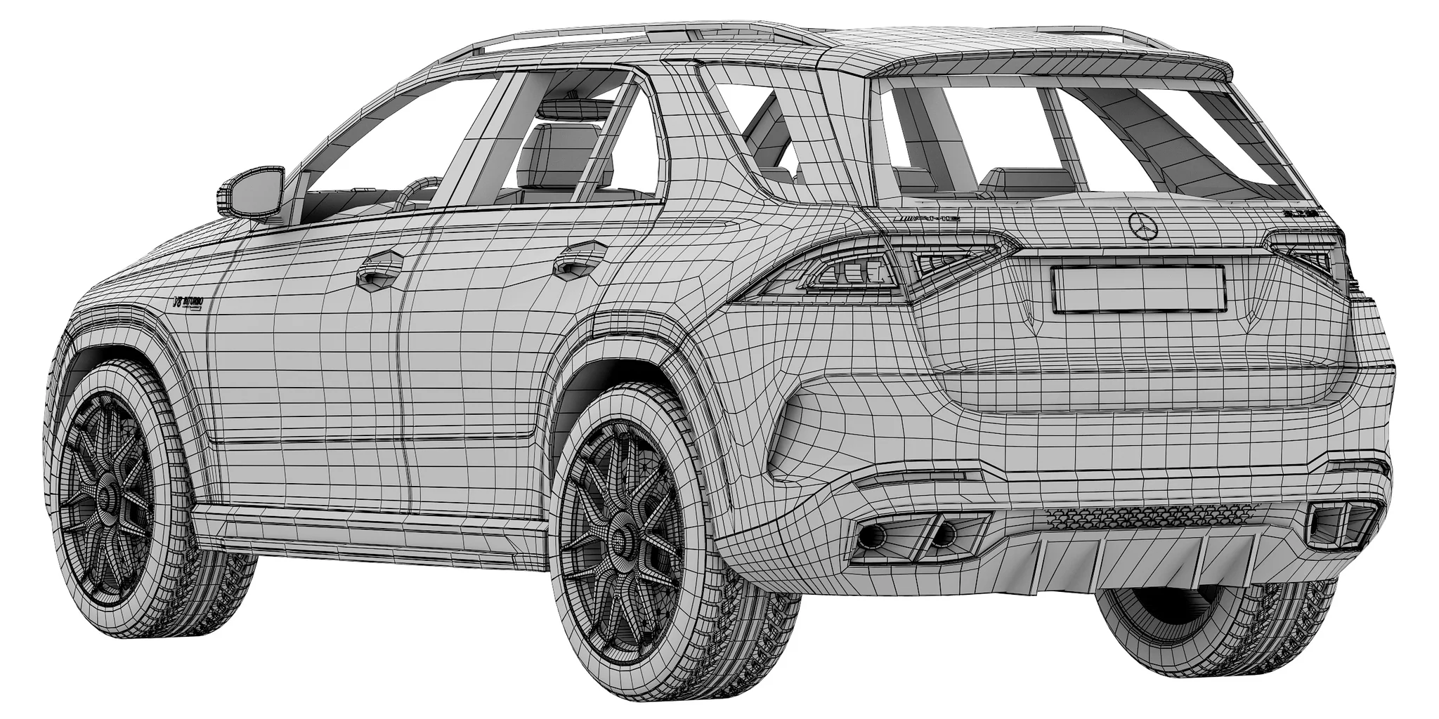 Mercedes Benz GLE 63, 3D model preview 22
