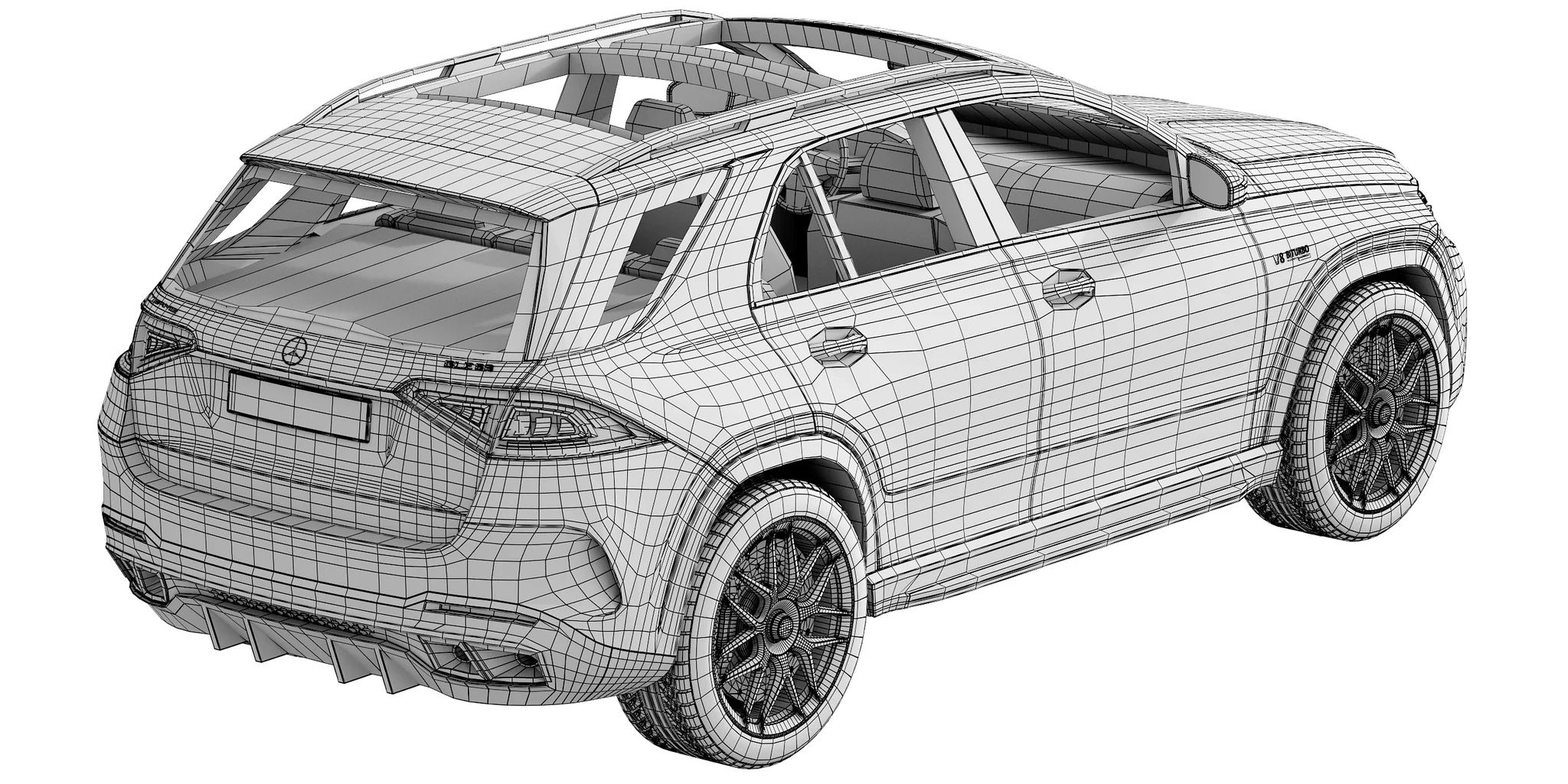 Mercedes Benz GLE 63, 3D model preview 35