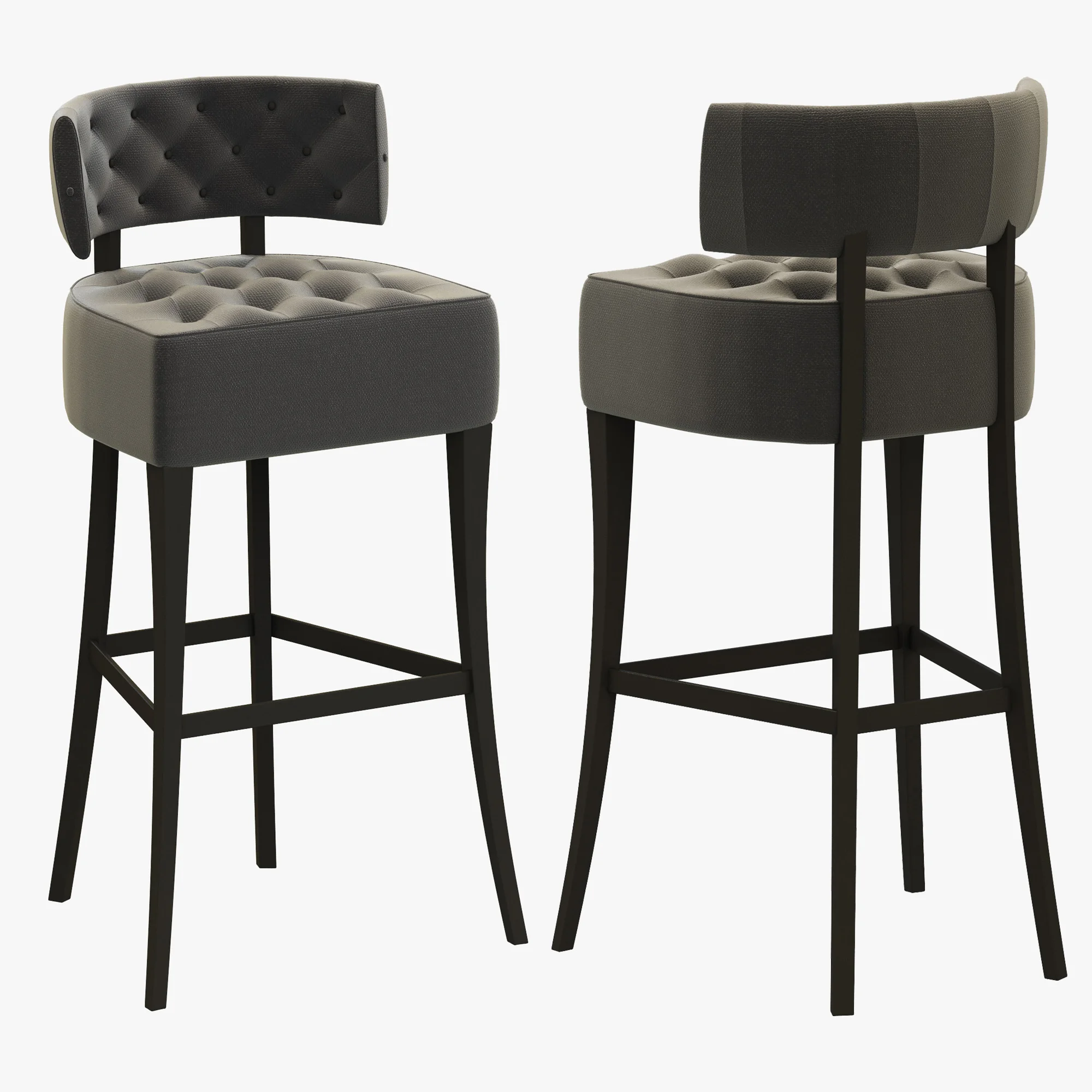 Brabbu ZULU Bar Chair — 3D model preview 2