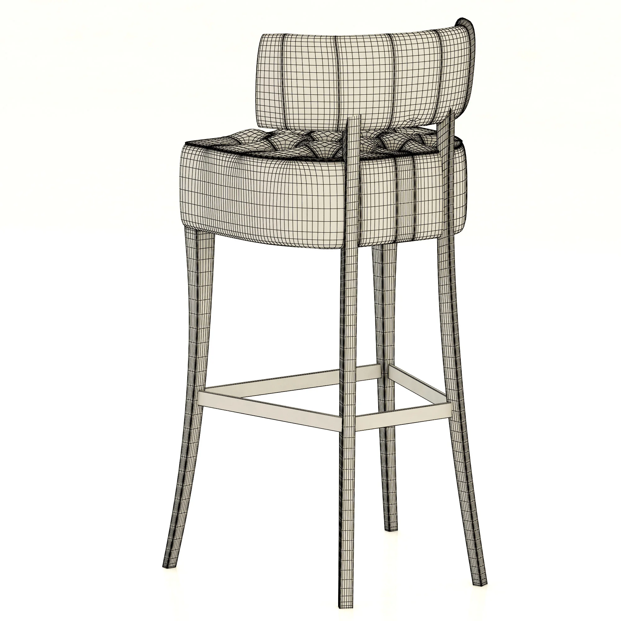 Brabbu ZULU Bar Chair — 3D model preview 8