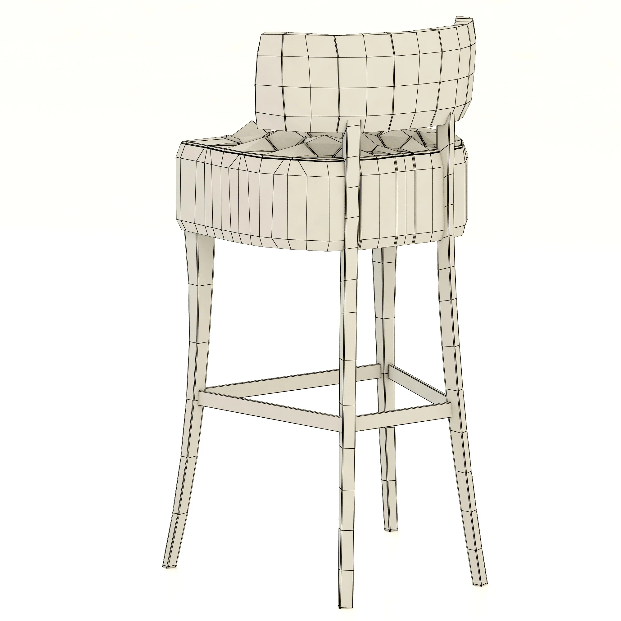 Brabbu ZULU Bar Chair — 3D model preview 9