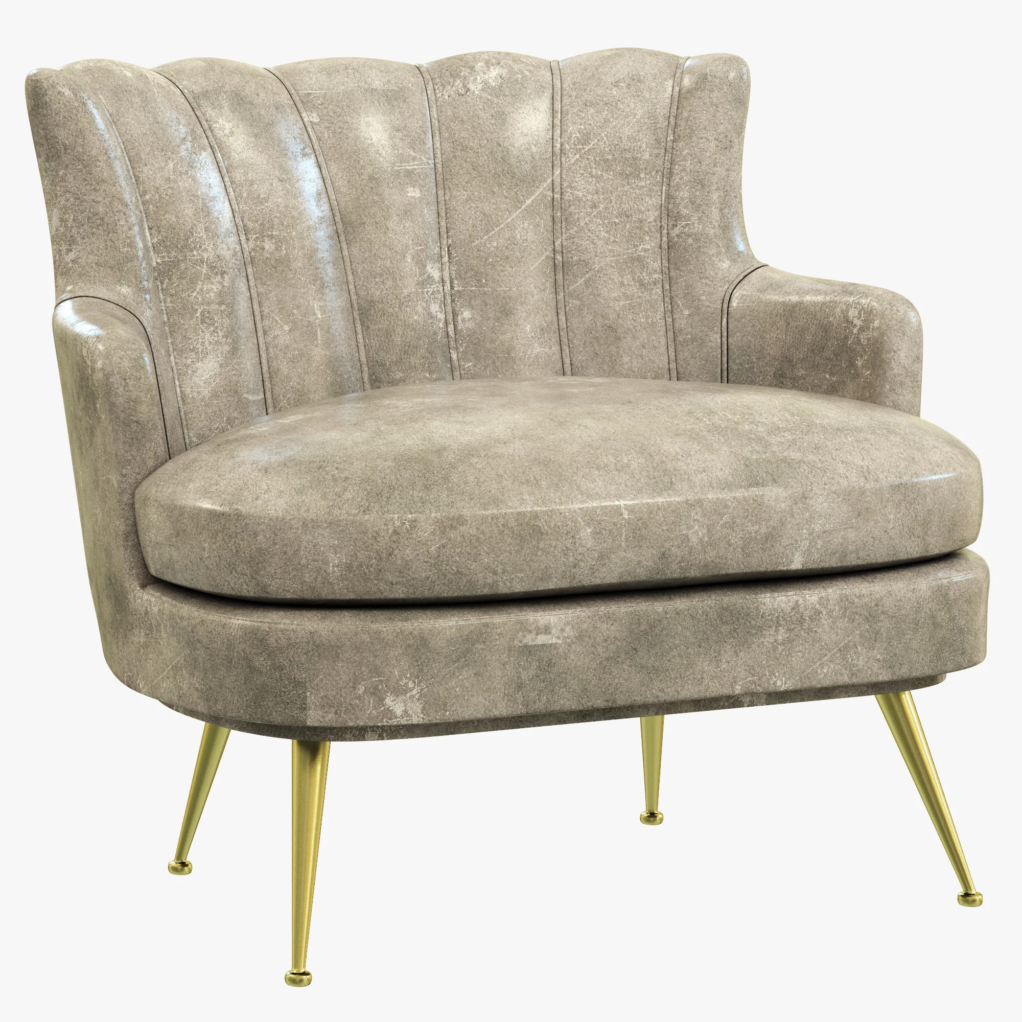 Brabbu Plum Armchair — 3D model preview 1
