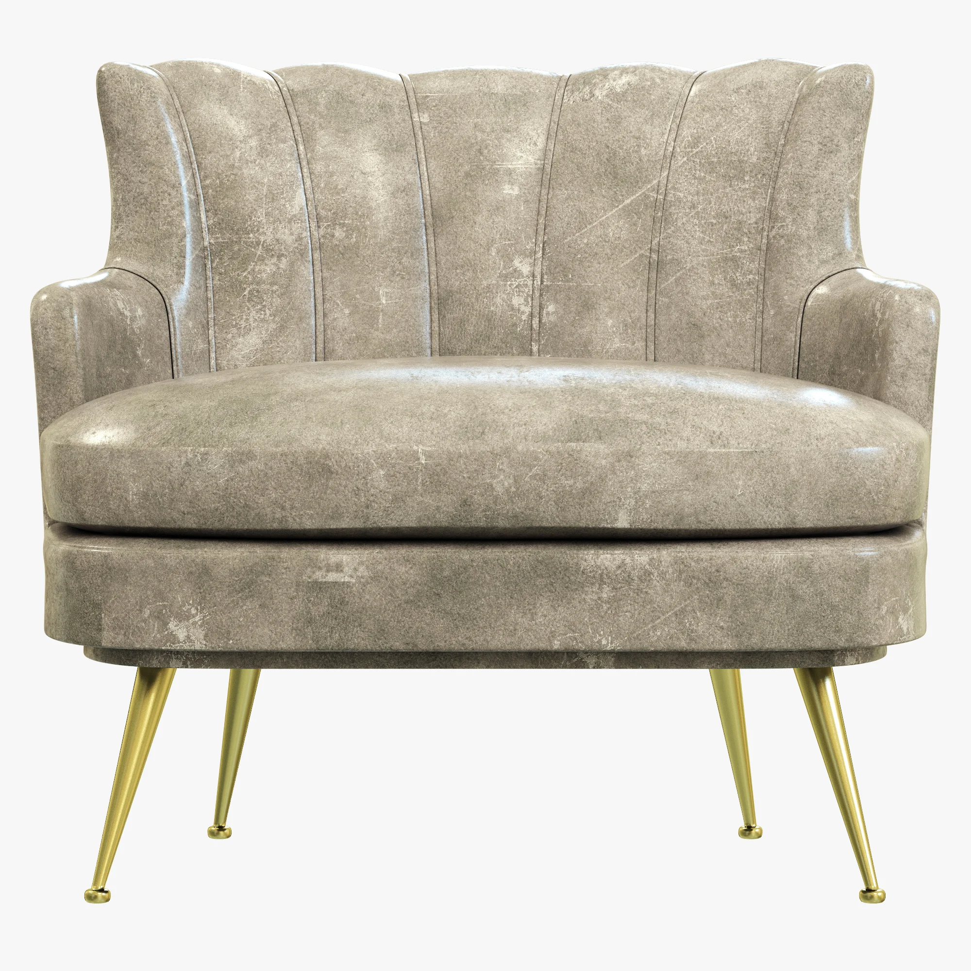Brabbu Plum Armchair — 3D model preview 4