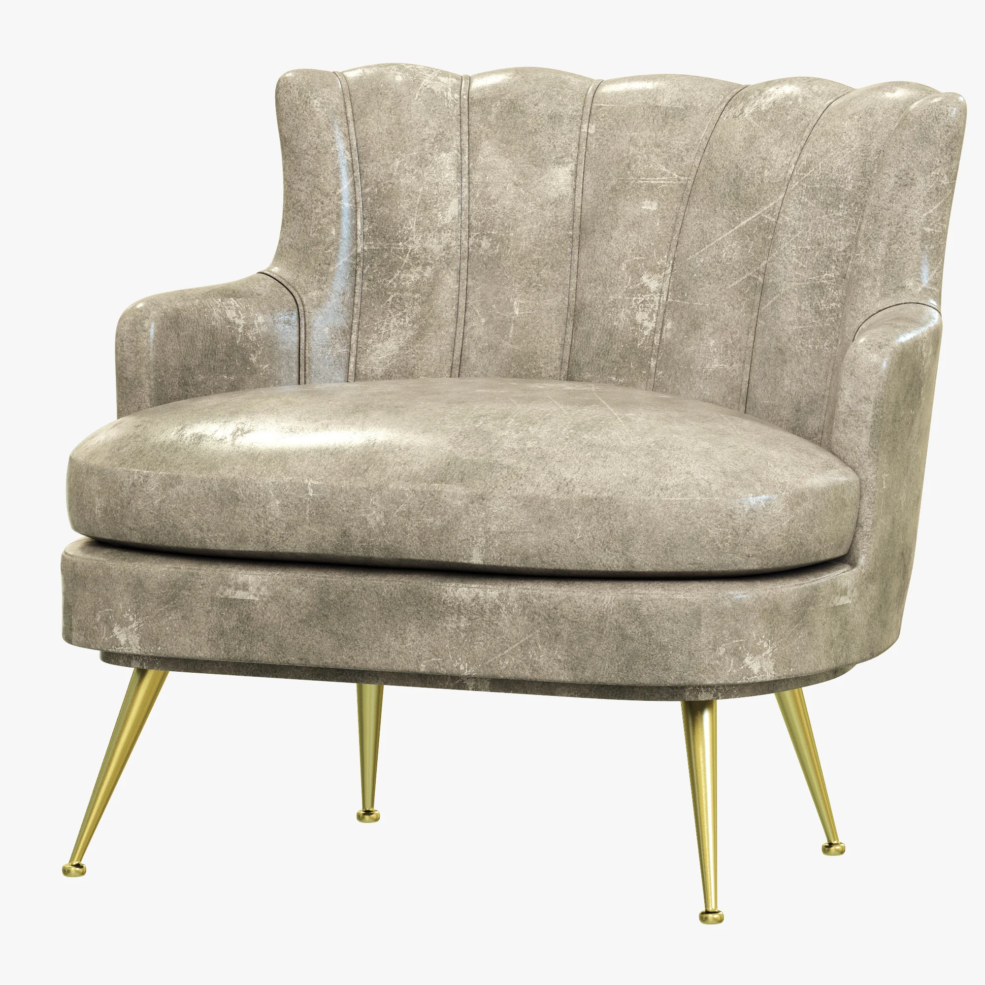 Brabbu Plum Armchair — 3D model preview 8