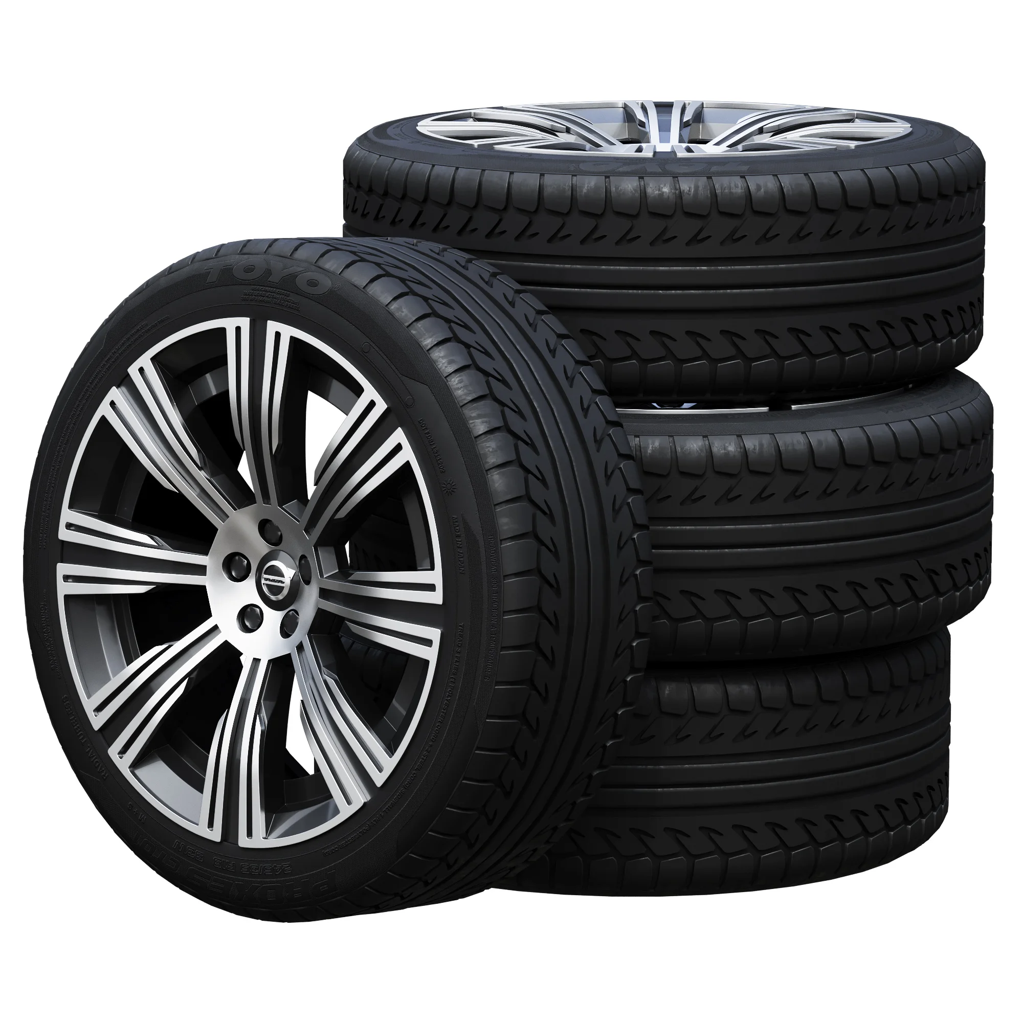 Volvo Tires 2 — 3D model preview 2