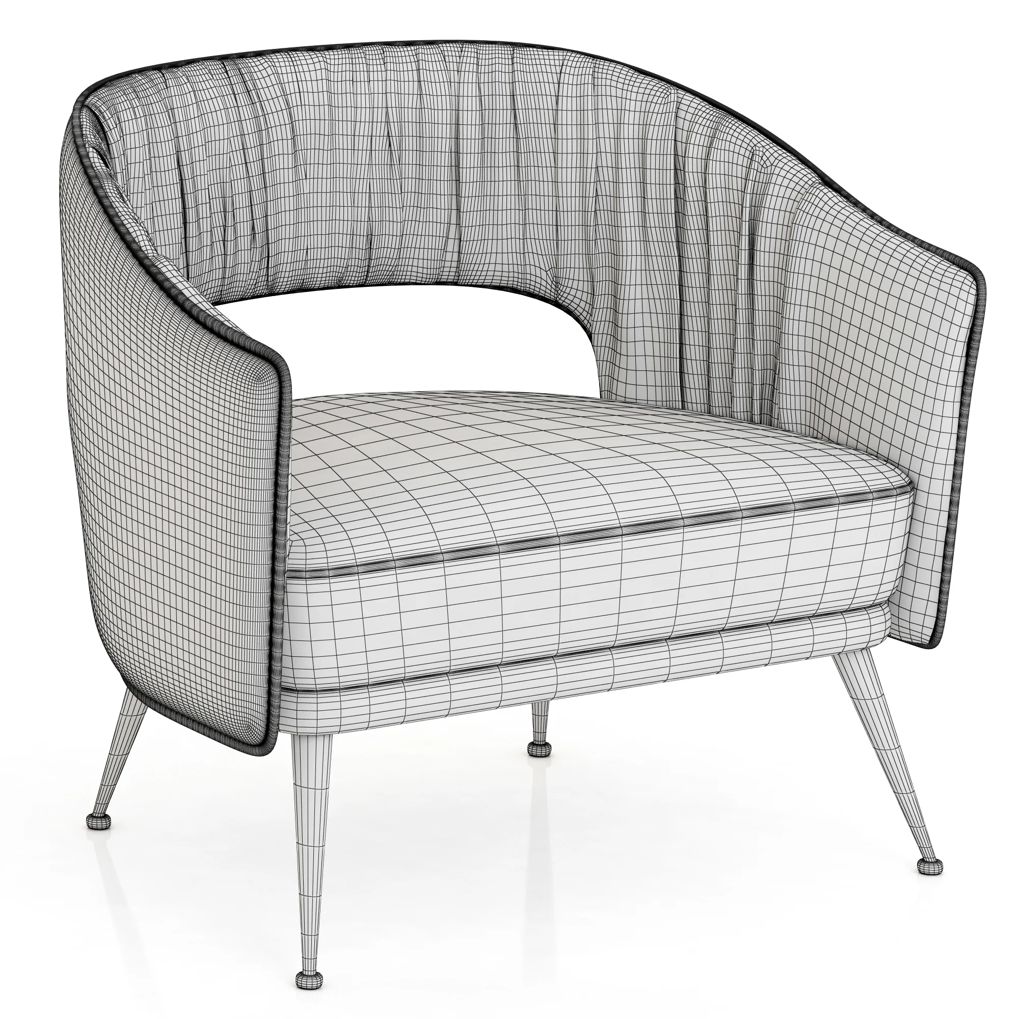 Brabbu STOLA ARMCHAIR — 3D model preview 2