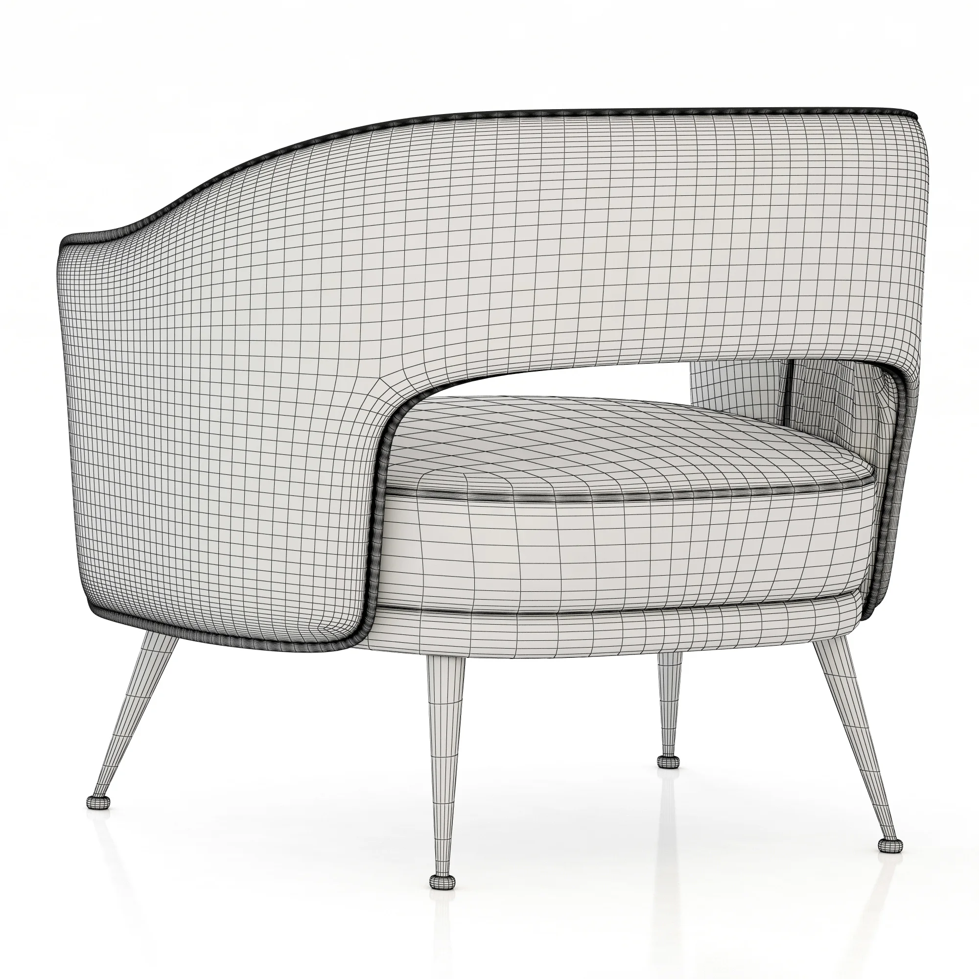 Brabbu STOLA ARMCHAIR — 3D model preview 6
