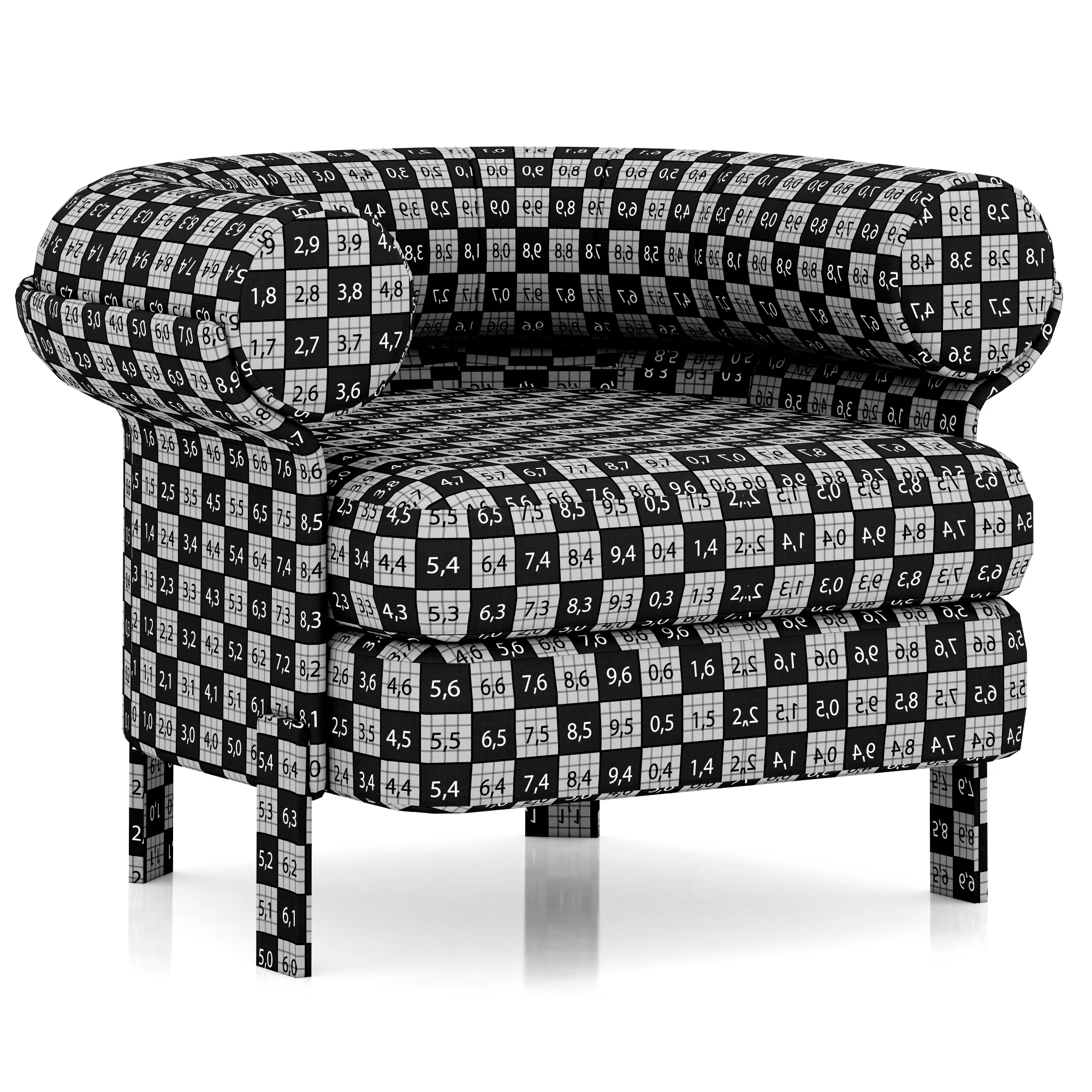 Minotti Mattia Armchair — 3D model preview 9