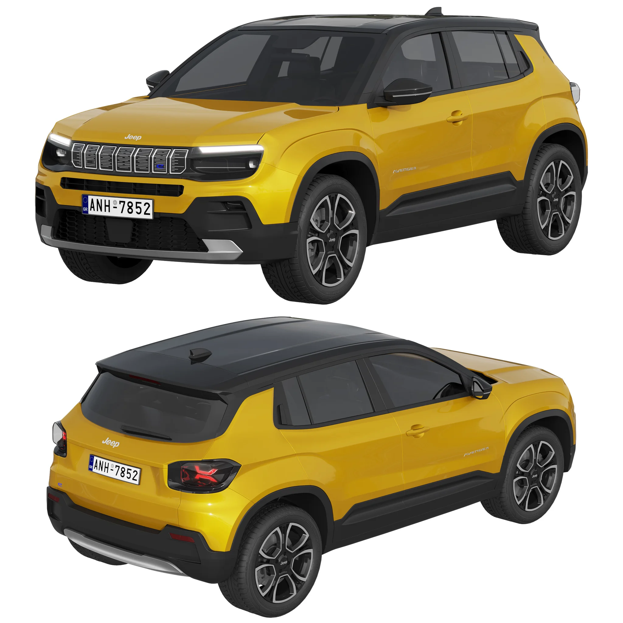 Jeep Avenger, 3D model preview 7