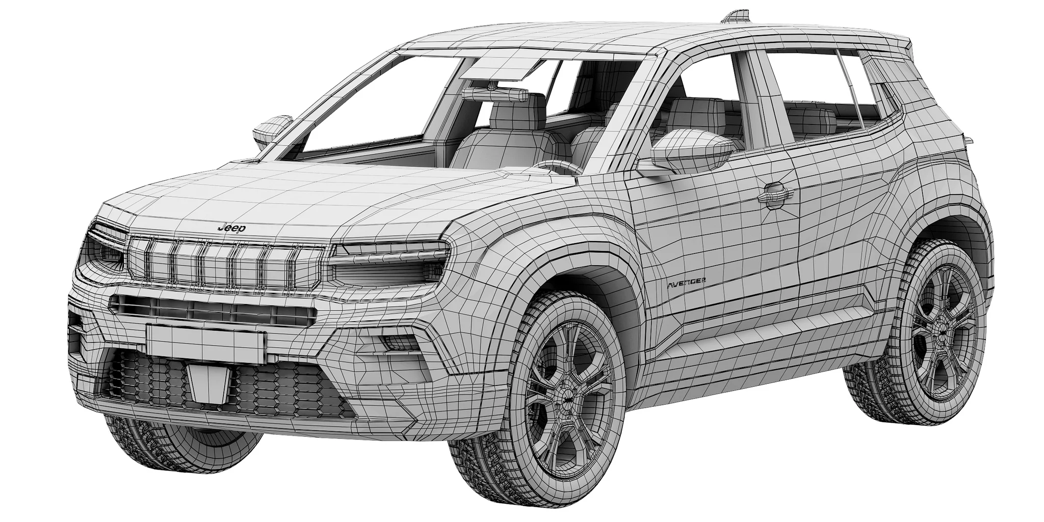 Jeep Avenger, 3D model preview 12