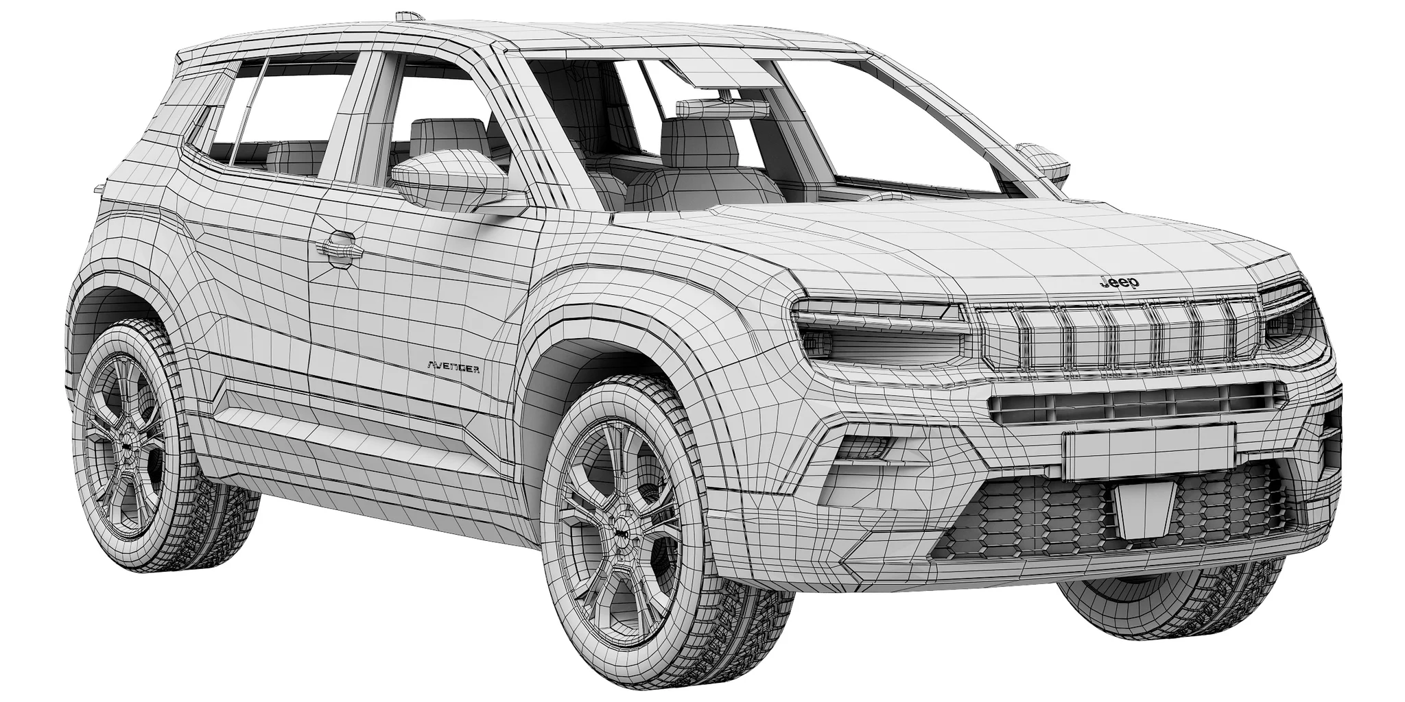 Jeep Avenger, 3D model preview 17