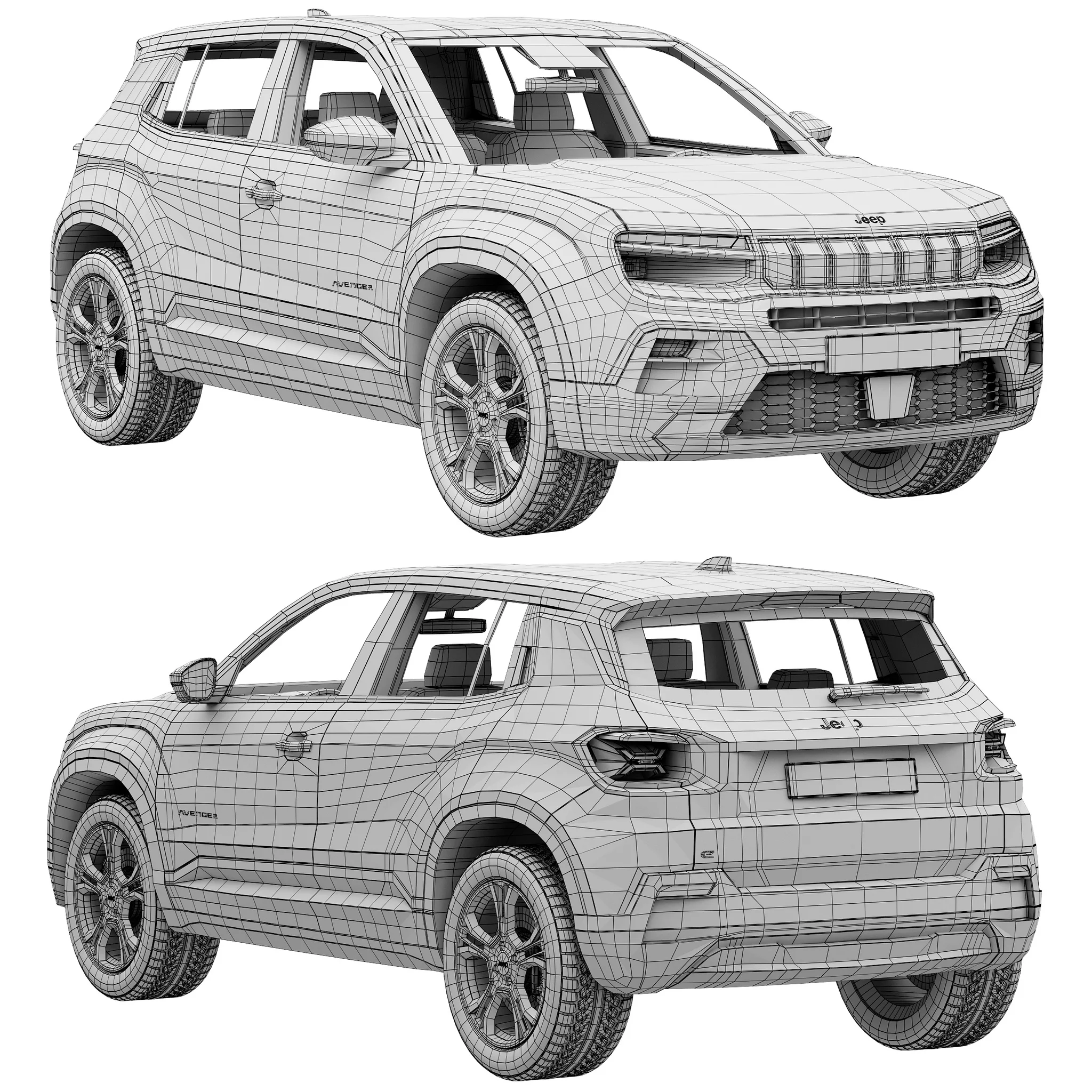 Jeep Avenger, 3D model preview 18