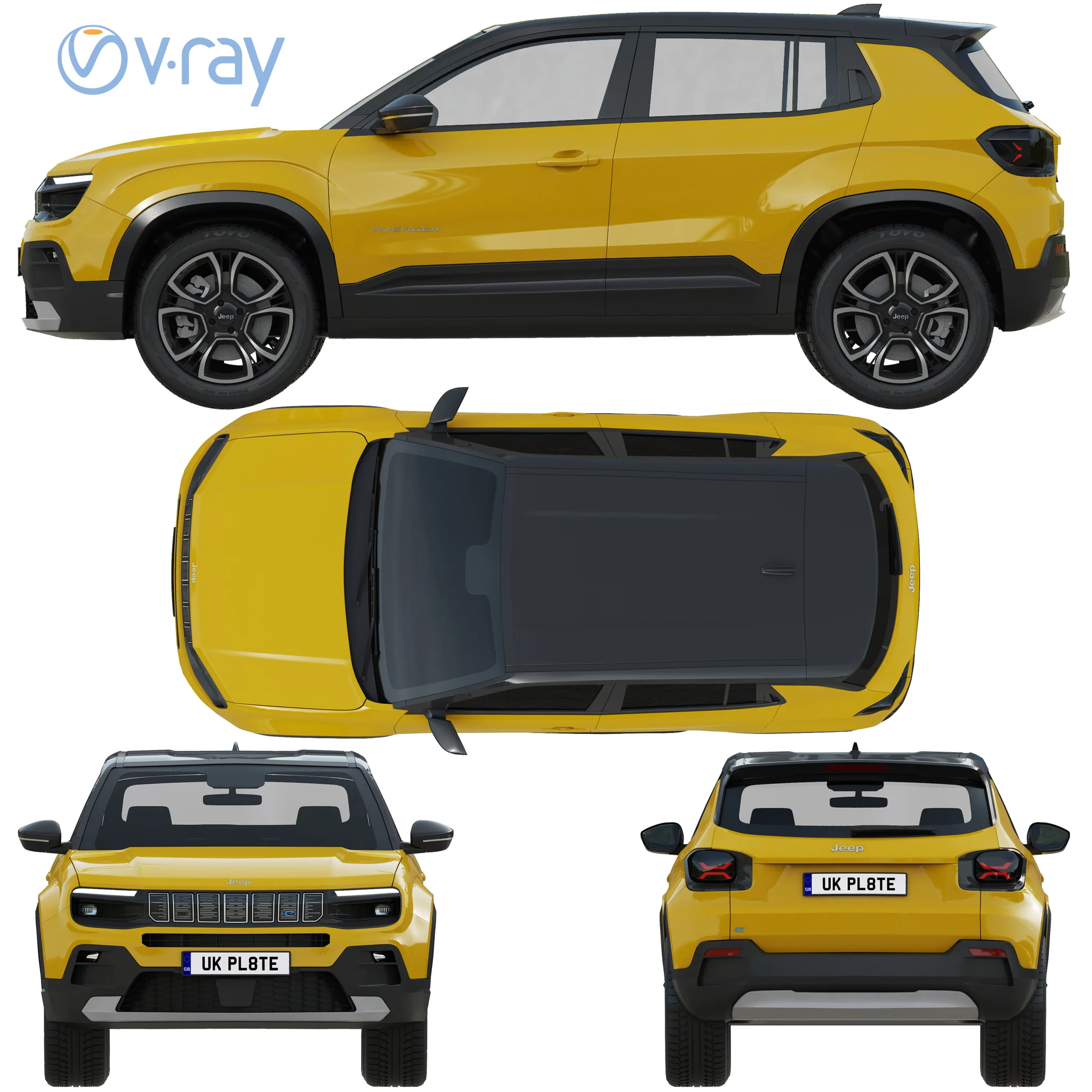 Jeep Avenger, 3D model preview 30