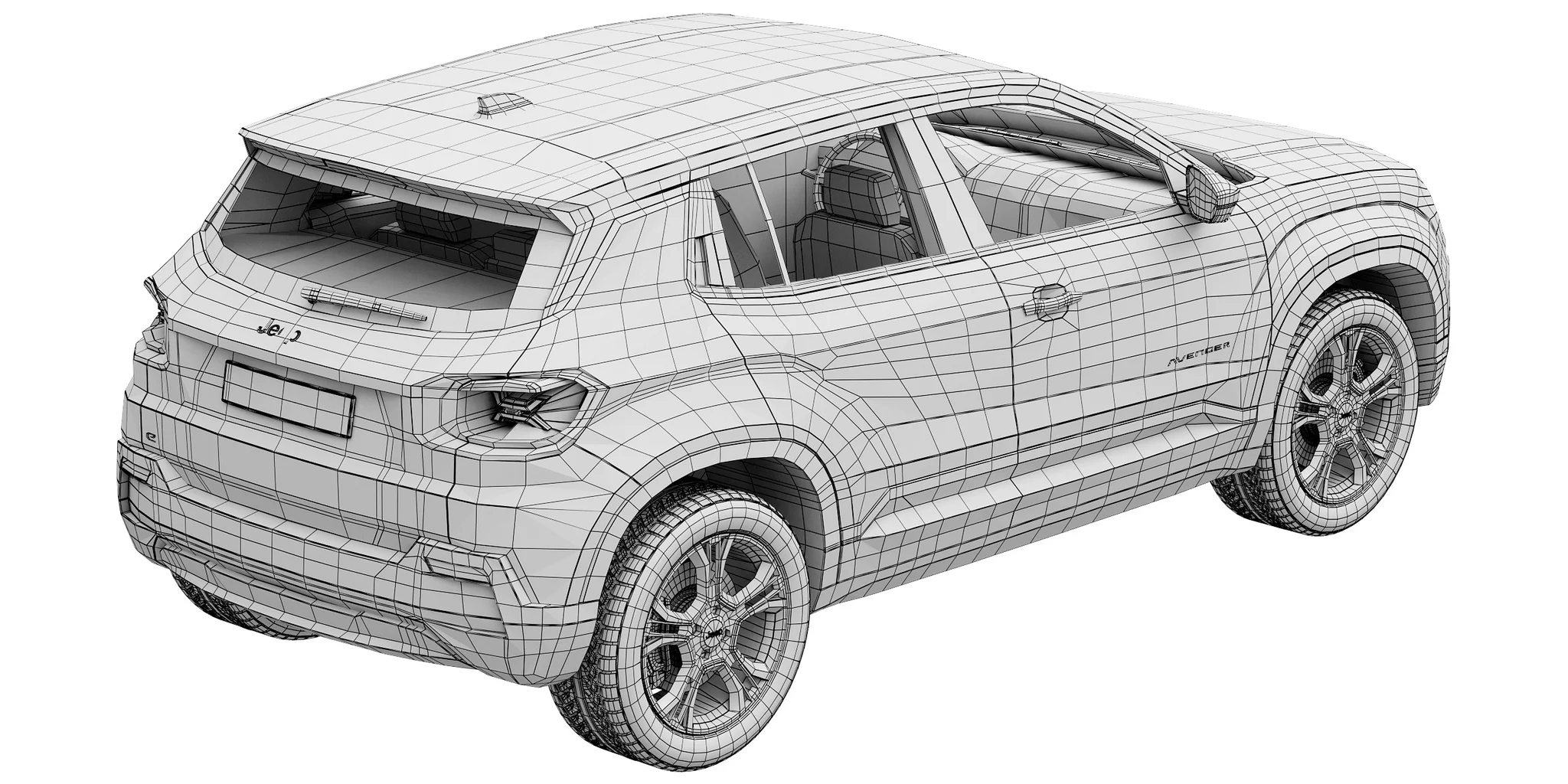 Jeep Avenger, 3D model preview 36