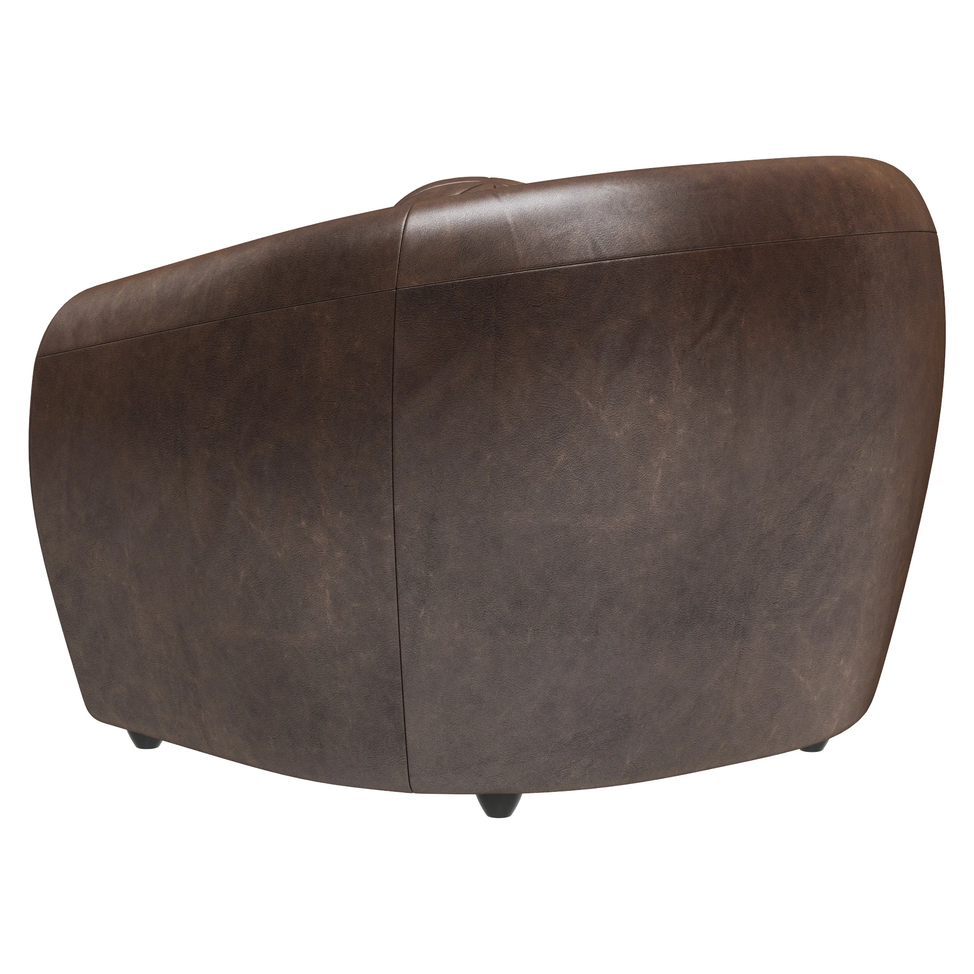 Restoration Hardware Sylvain Leather Chair — 3D model preview 4
