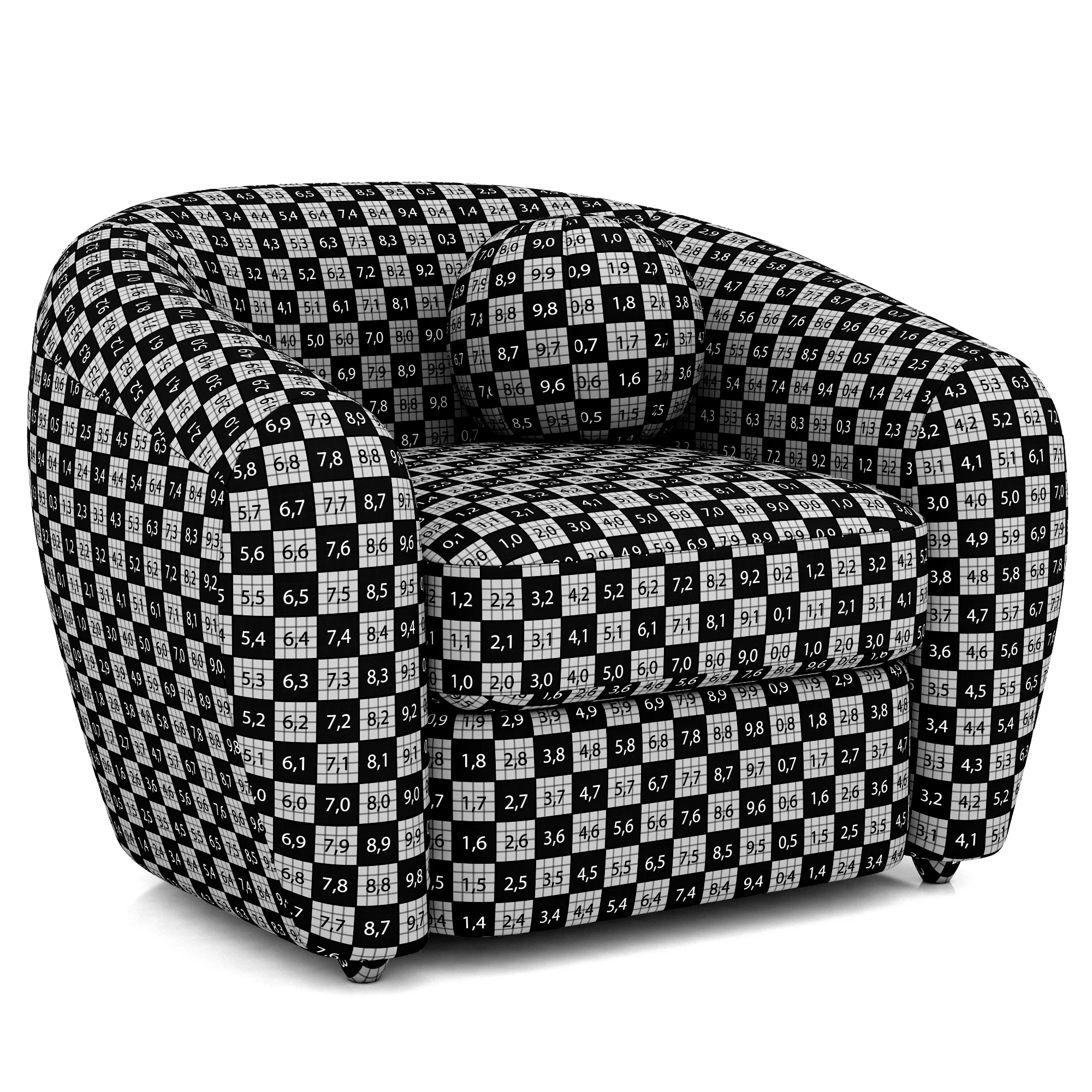 Restoration Hardware Sylvain Leather Chair — 3D model preview 9