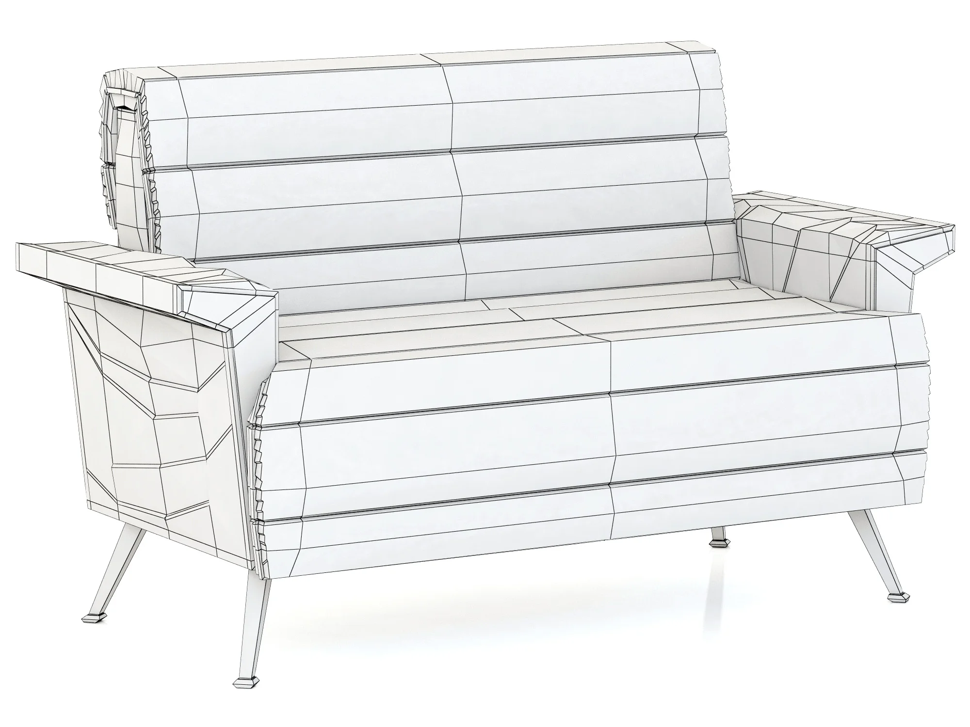 Essential Home Bardot Sofa, 3D model preview 4